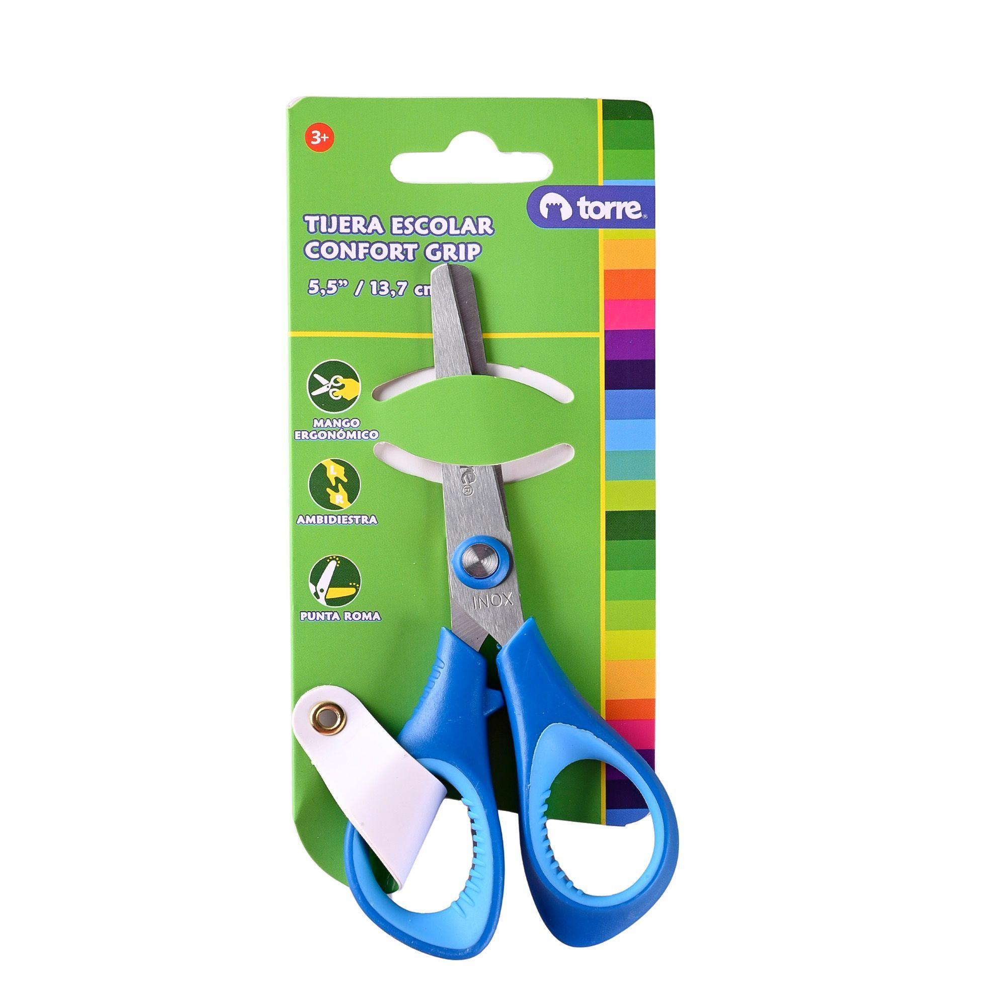 Tijera Escolar 5'5 Confort Grip (Ambidiestro)-2