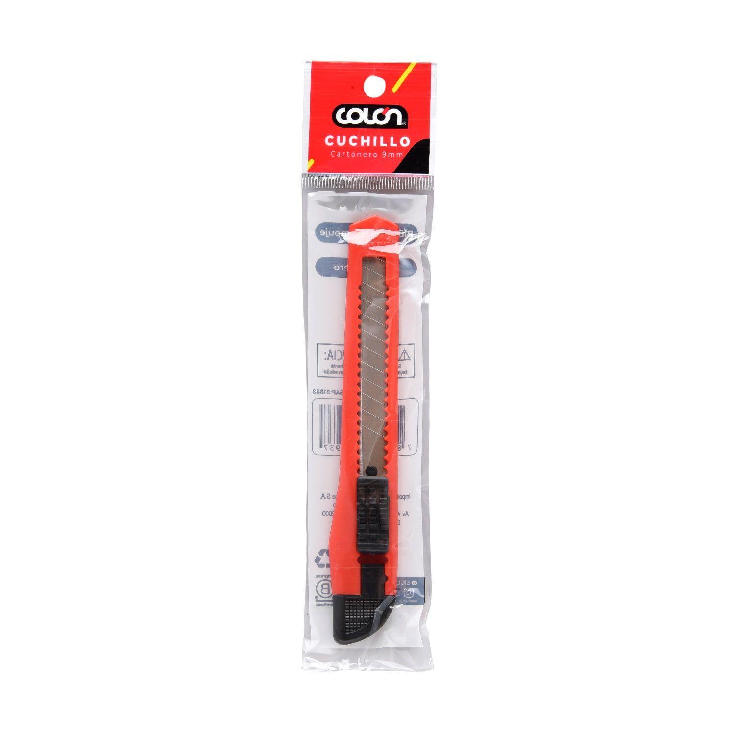 Blister Cuchillo Cartonero Chico 9 Mm-0