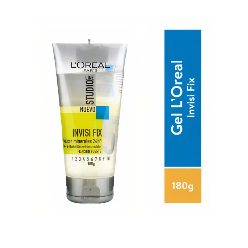Loreal Paris-Studio Line Gel Fijador para Cabello Invisi Fix-0
