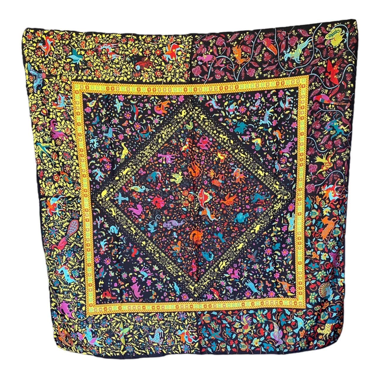 Panuelo de Seda de Sarga Mujer 130x130 MAXO Consuelo-2