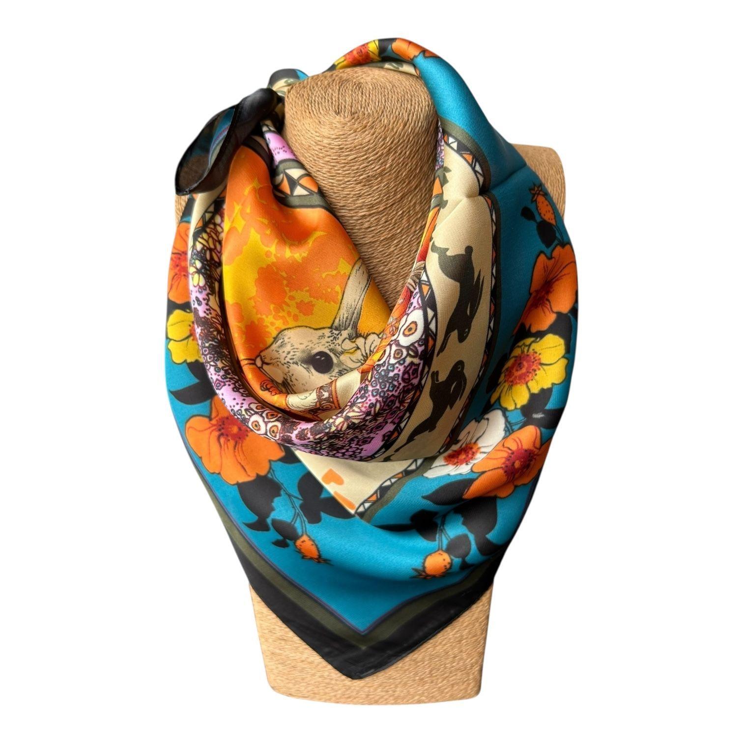 Pañuelo de Seda de Sarga Mujer 70x70 MAXÓ Elisa-0