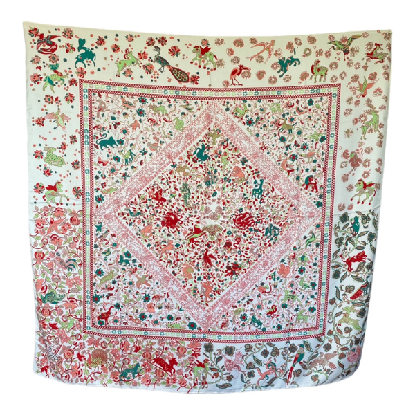 Pañuelo de Seda de Sarga Mujer 130x130 MAXÓ Dani II-2