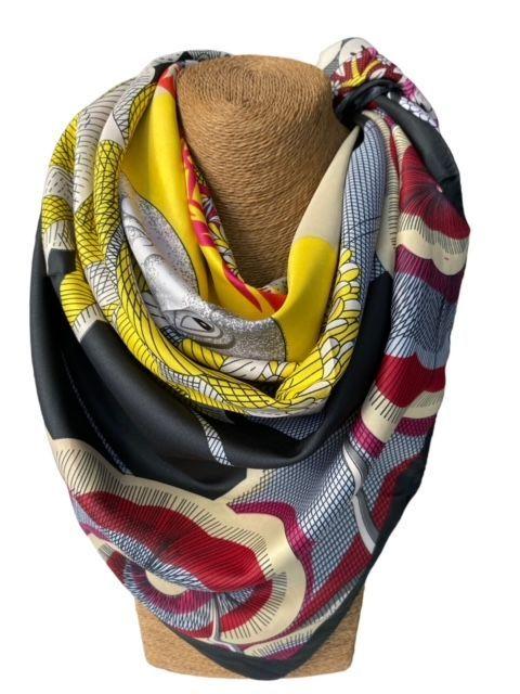 Pañuelo de Seda de Sarga Mujer 130x130 MAXÓ Cony-2
