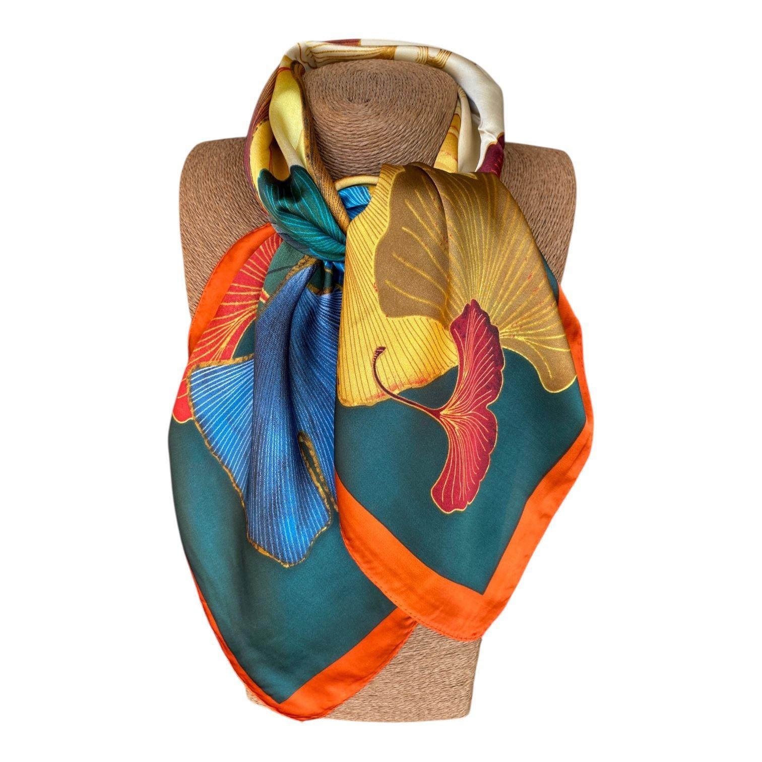 Pañuelo de Seda de Sarga Mujer 70x70 MAXÓ Grace-2