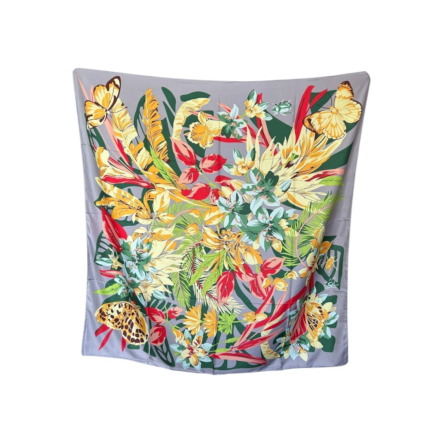 Pañuelo de Seda de Sarga Mujer 130x130 MAXÓ Magdalena-2