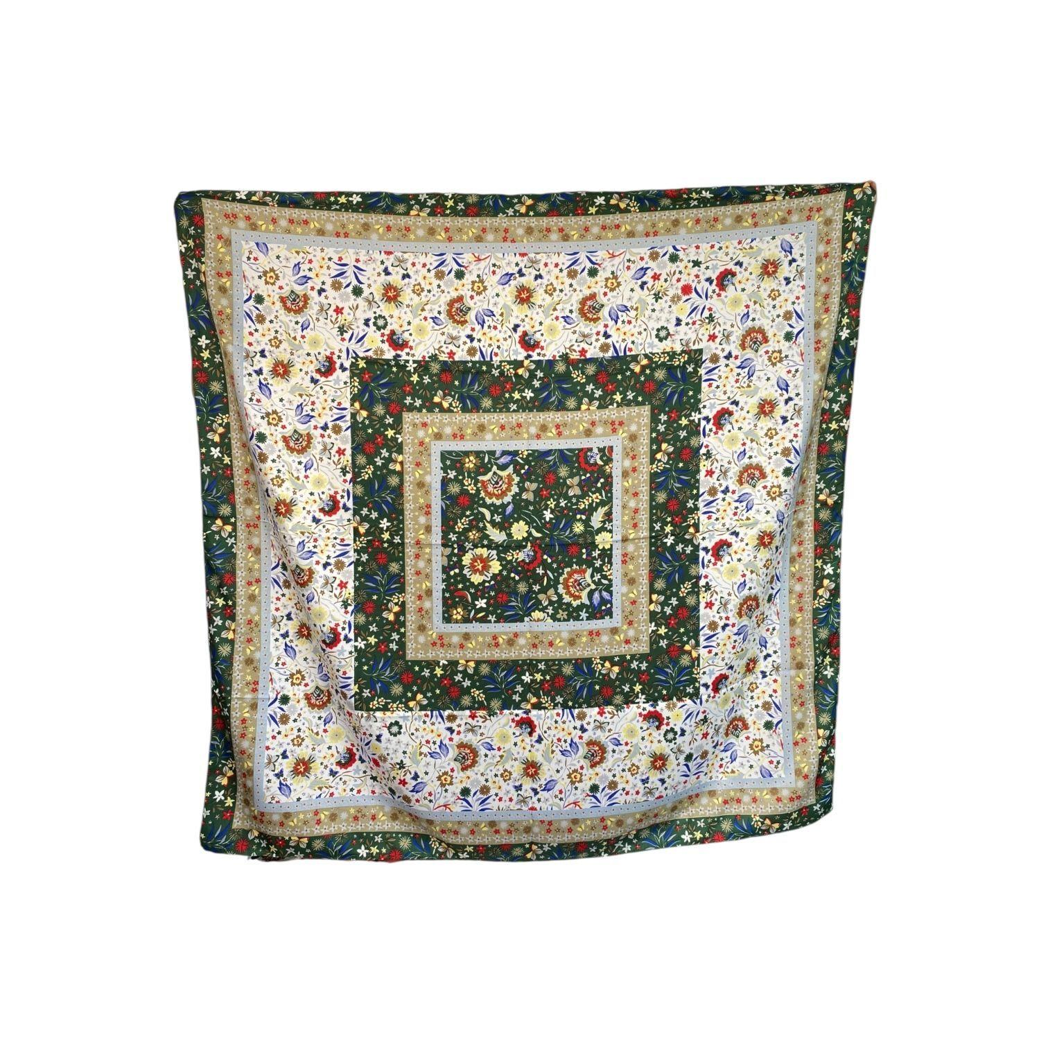 Pañuelo de Seda de Sarga Mujer 130x130 MAXÓ Emilia-2