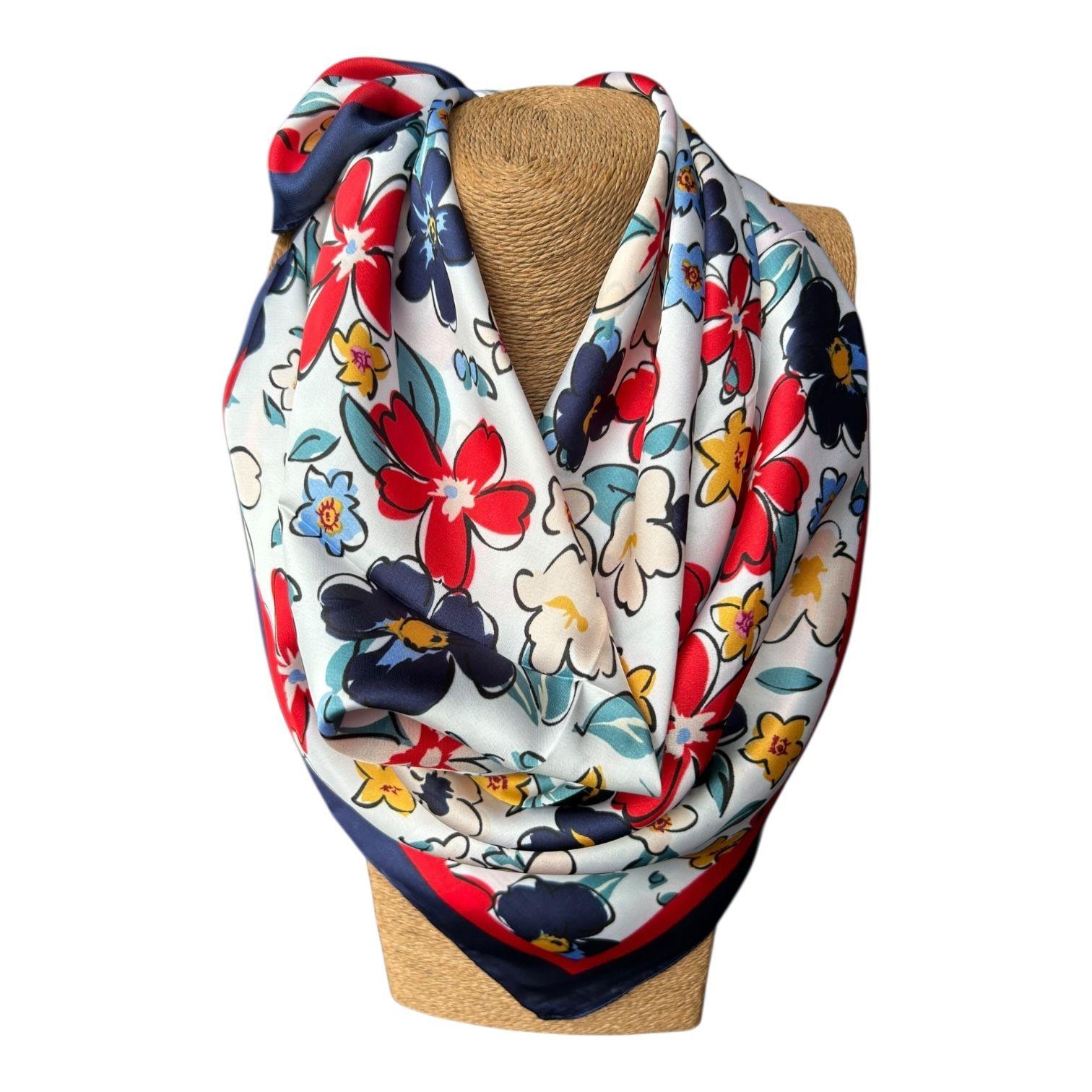 Pañuelo de Seda de Sarga Mujer 70x70 MAXÓ Pame-0