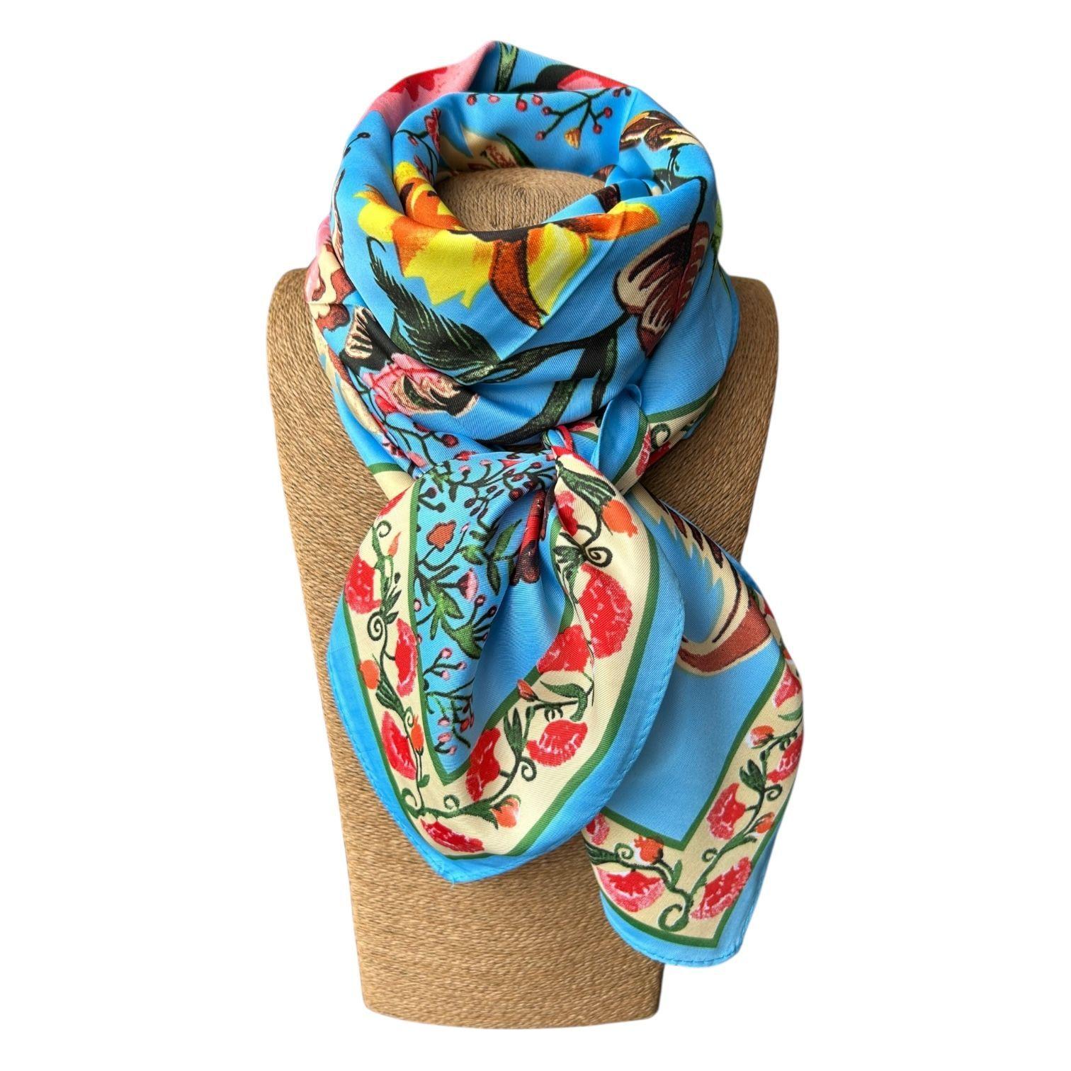 Pañuelo de Seda de Sarga Mujer 130x130 MAXÓ Dani-0