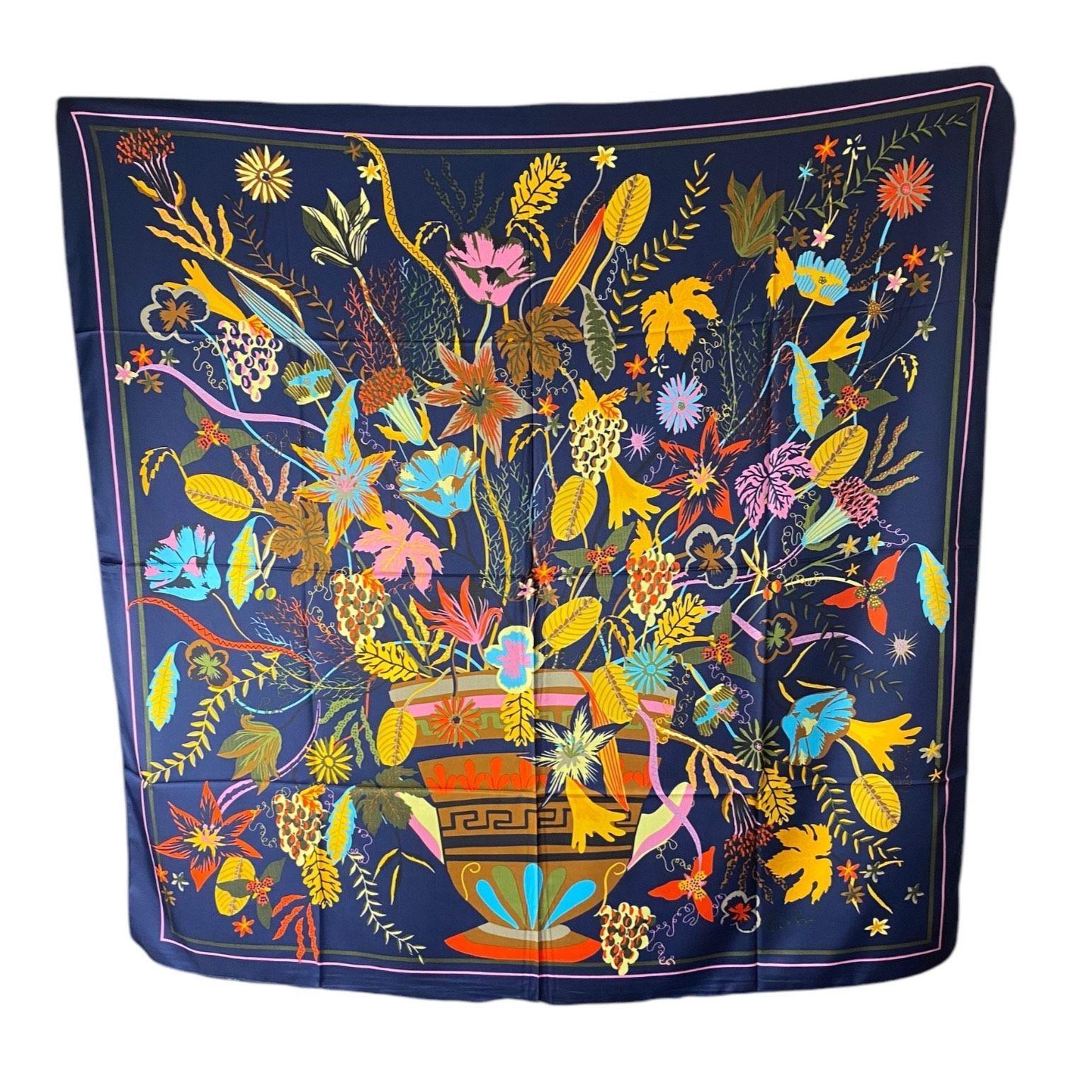 Pañuelo de Seda de Sarga Mujer 130x130 MAXÓ Daniela-2