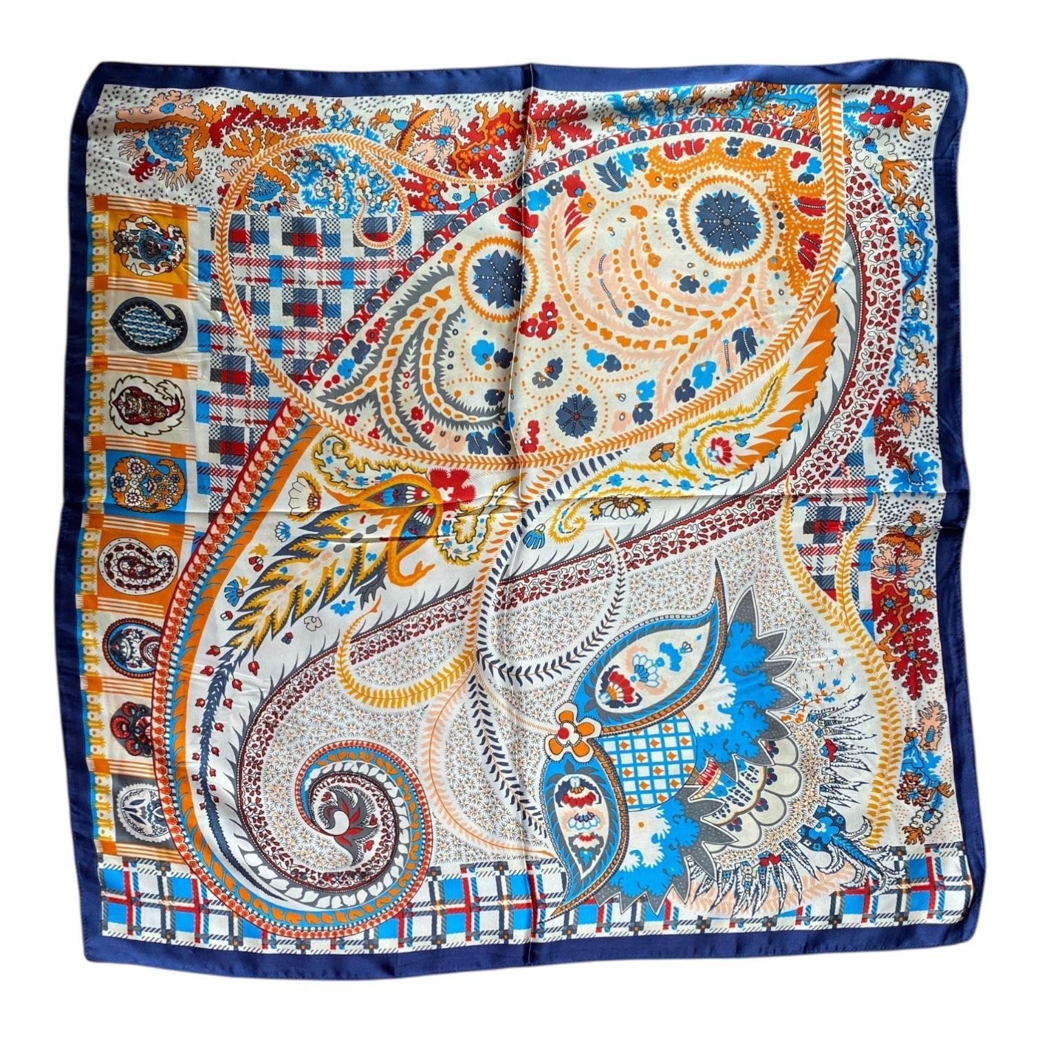 Pañuelo de Seda de Sarga Mujer 70x70 MAXÓ Verena-2