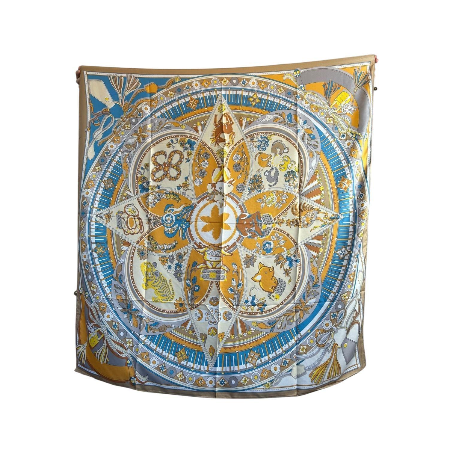 Pañuelo de Seda de Sarga Mujer 130x130 MAXÓ Marita-2