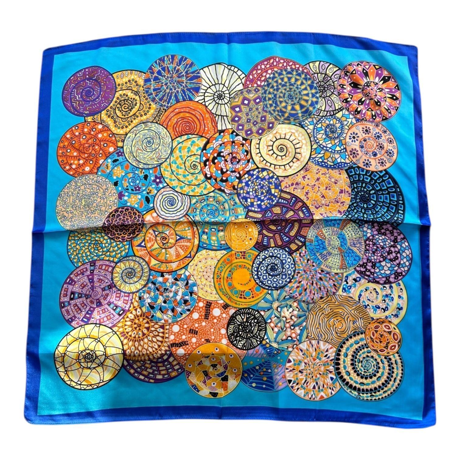 Pañuelo de Seda de Sarga Mujer 70x70 MAXÓ Anita-2