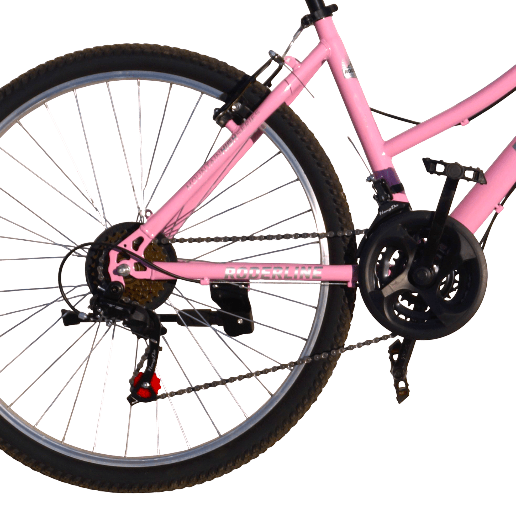 Bicicleta Roderline Mtb Aro 26 Rosa Frenos V brake Aleacion Aluminio-2