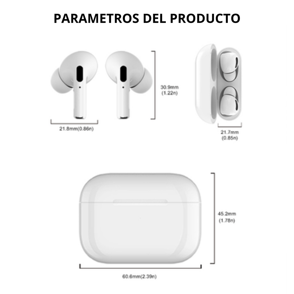 Audífonos Inalámbricos PRO 2 compatibles para Iphone Y Android OEM-1