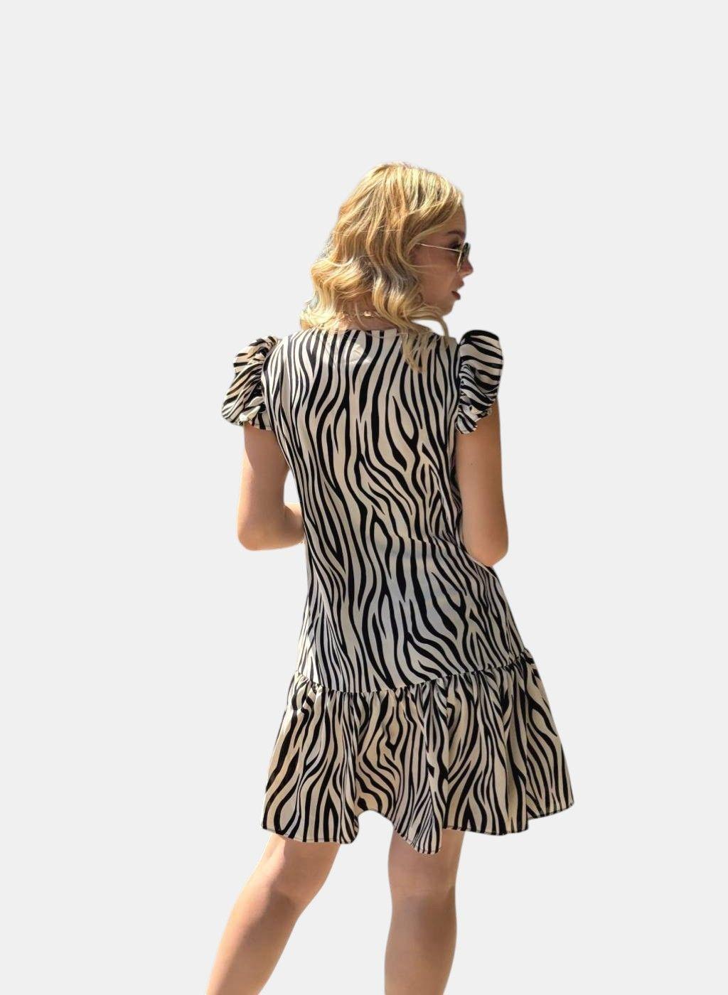 Vestido Camila Blanco Print-2