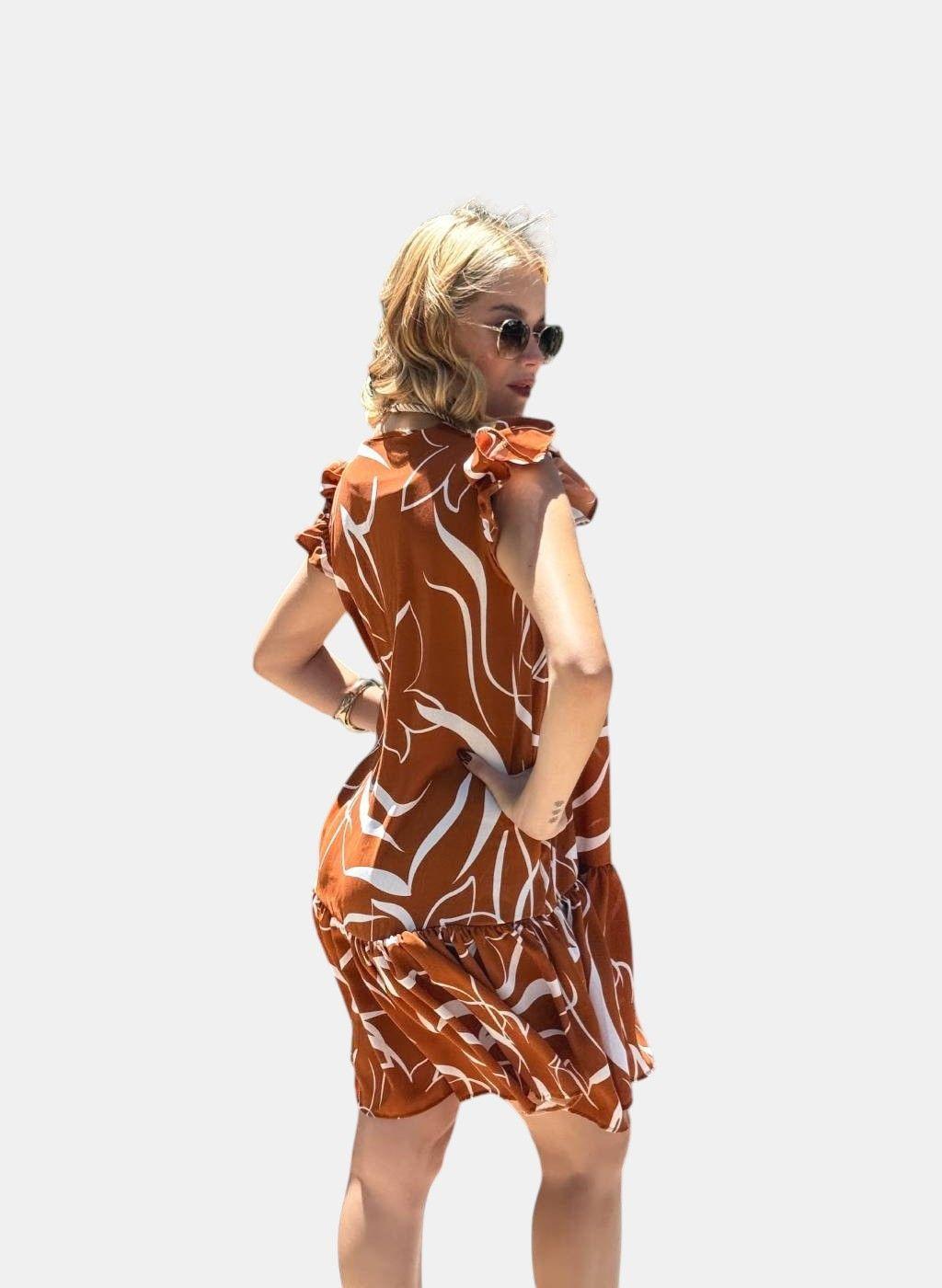 Vestido Camila Ladrillo Print-2