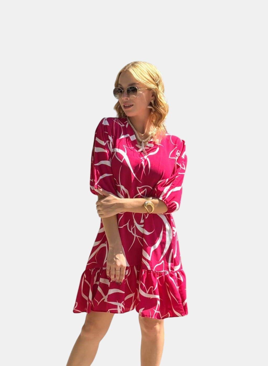 Vestido Camila Fucsia-2