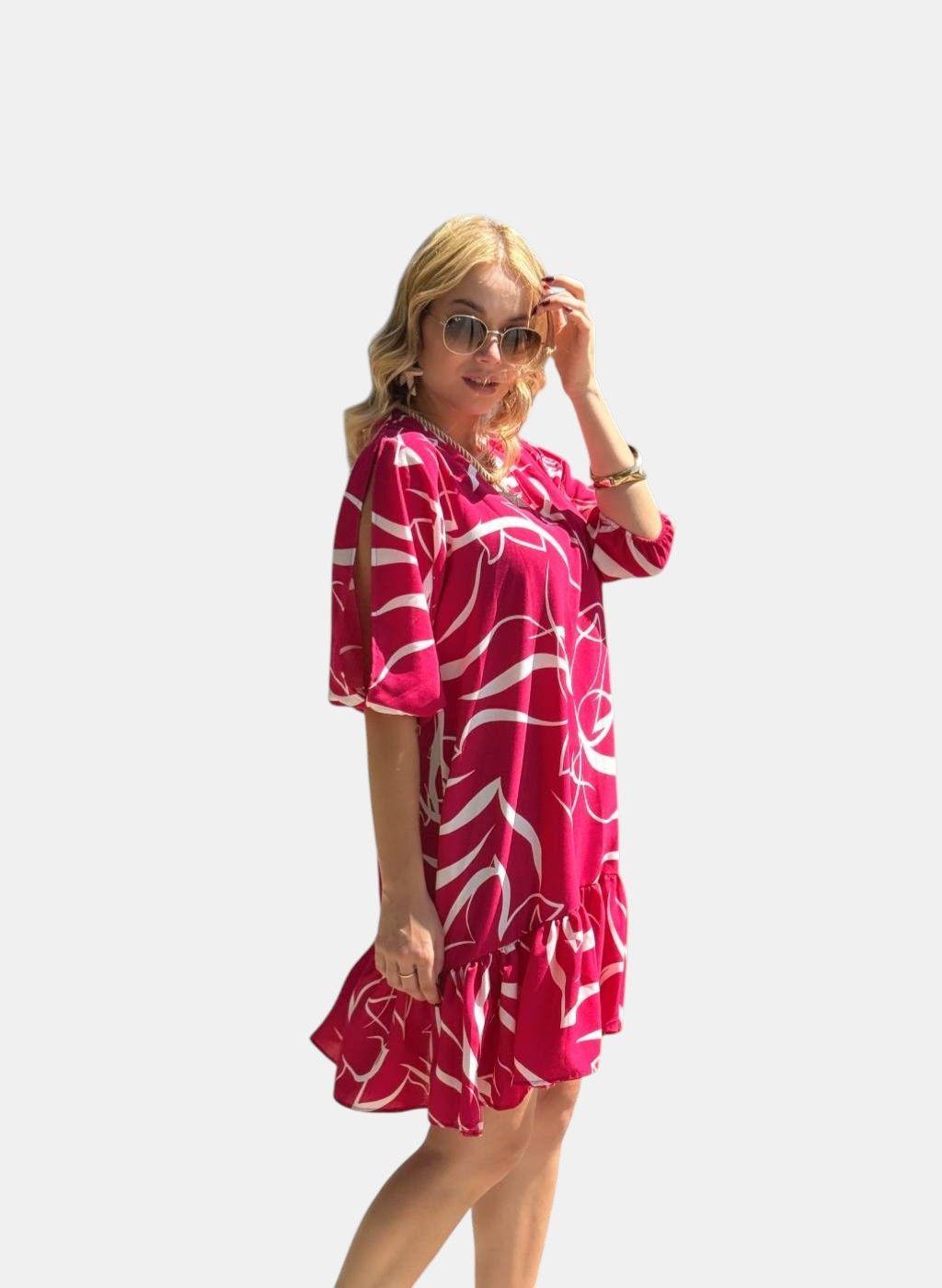 Vestido Camila Fucsia-3