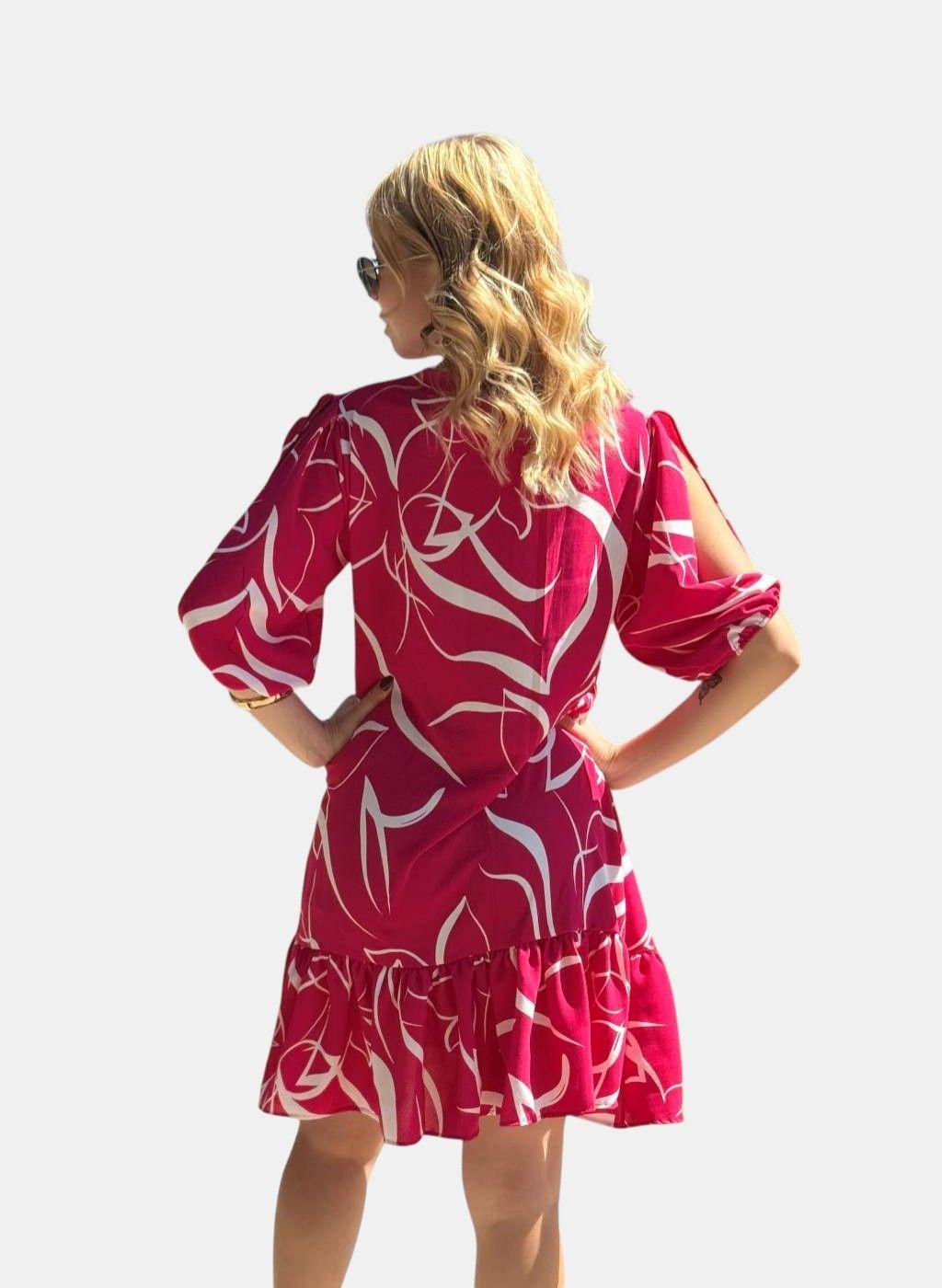 Vestido Camila Fucsia-4