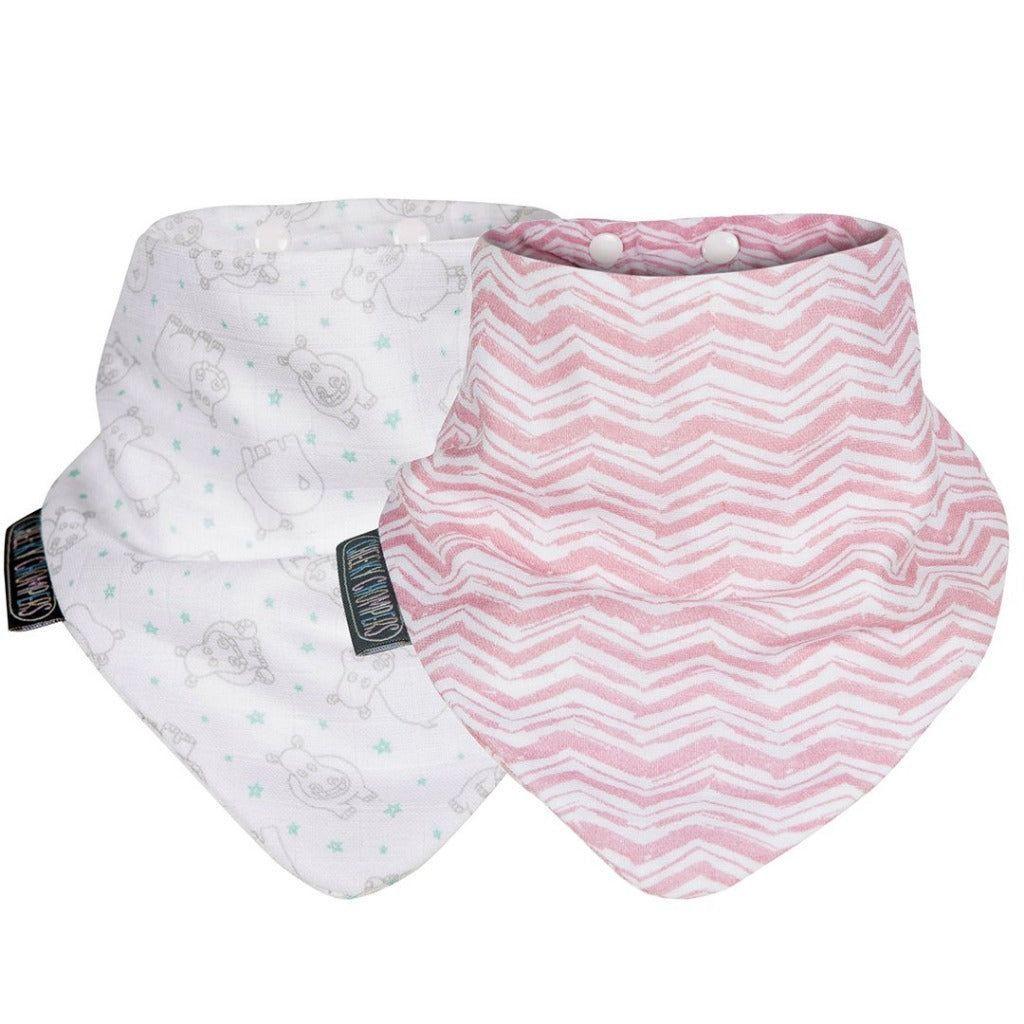 Pack Baberos Rosy Days & Hippo-0