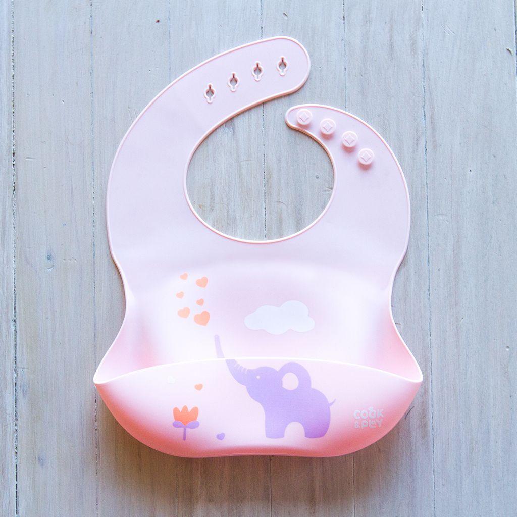Babero Bippy Silicona Elefante-0
