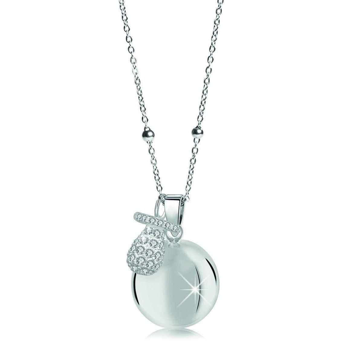 Collar Harmony Ball White Crystals Pacifier-1