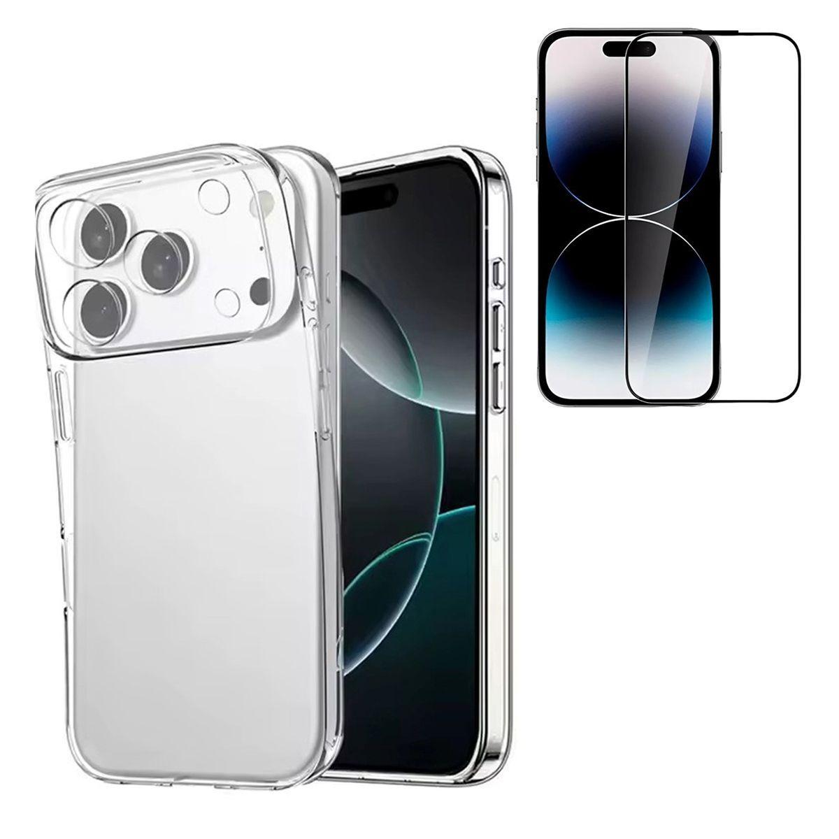 Carcasa Para iPhone 17 Pro Y Vidrio Mica Pantalla-0