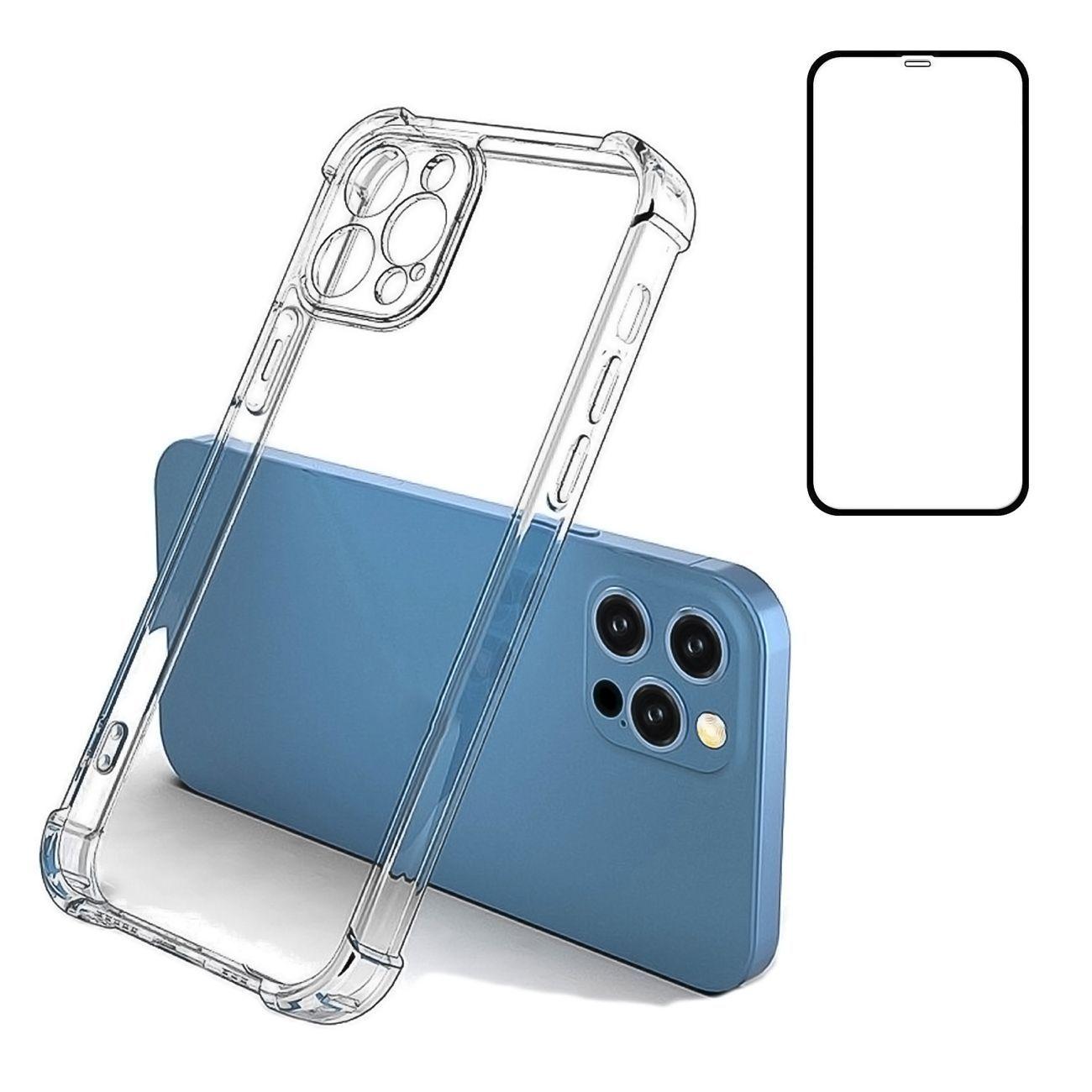 Carcasa Para iPhone 12 PRO MAX Y Lamina Mica Vidrio Completa-0