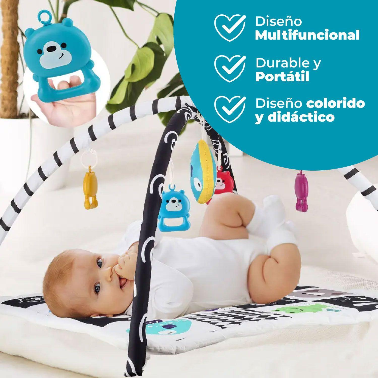 Gym Bebe Tapete Gymini Cuadrado + Accesorios-3