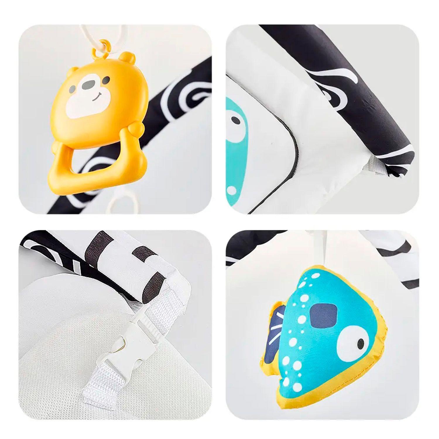 Gym Bebe Tapete Gymini Cuadrado + Accesorios-4