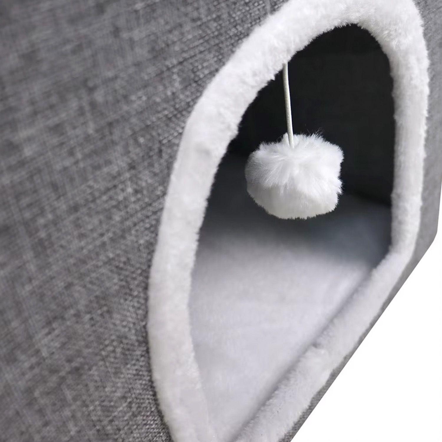 Cama Mascota Soft Confort Plegable Con Techo -3