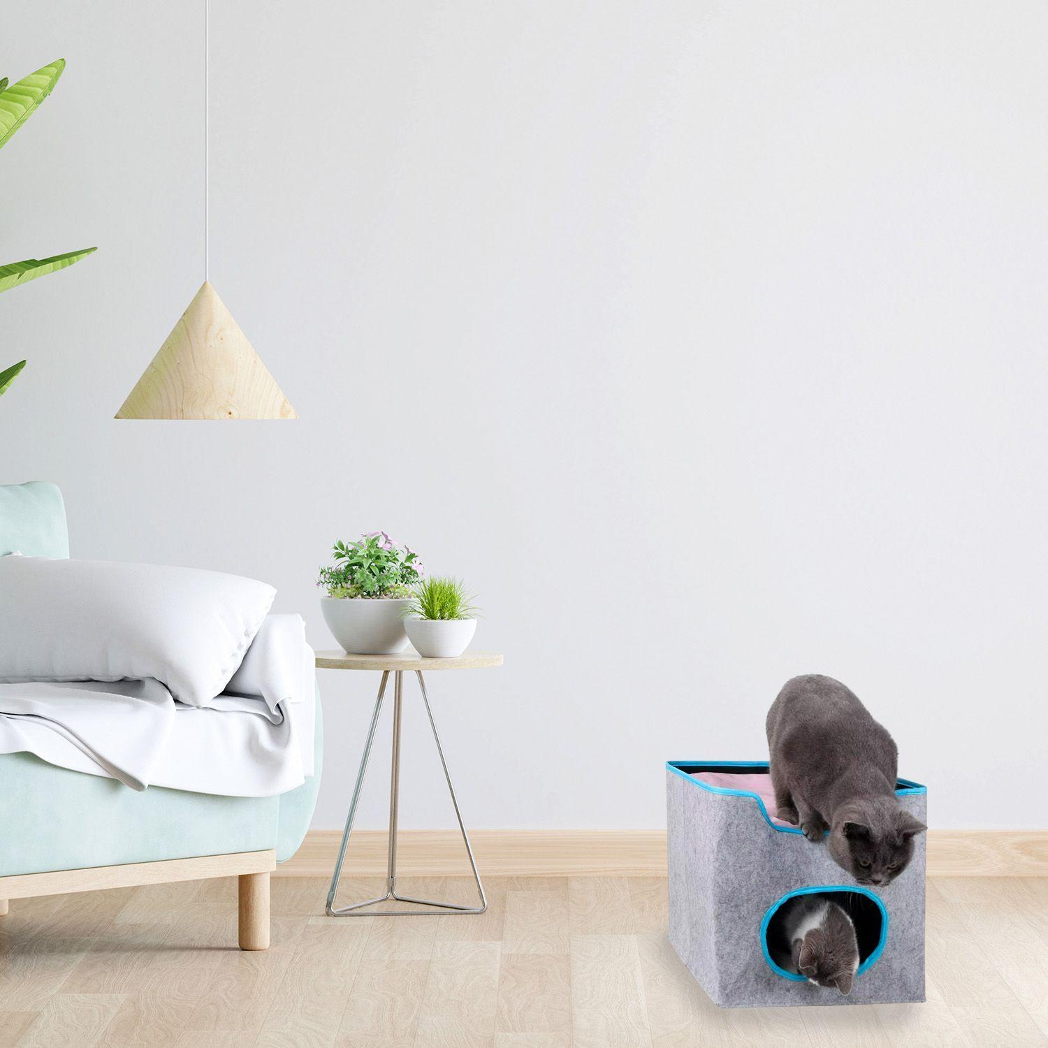 Cama Mascota Soft Confort Transportable Con Techo -2