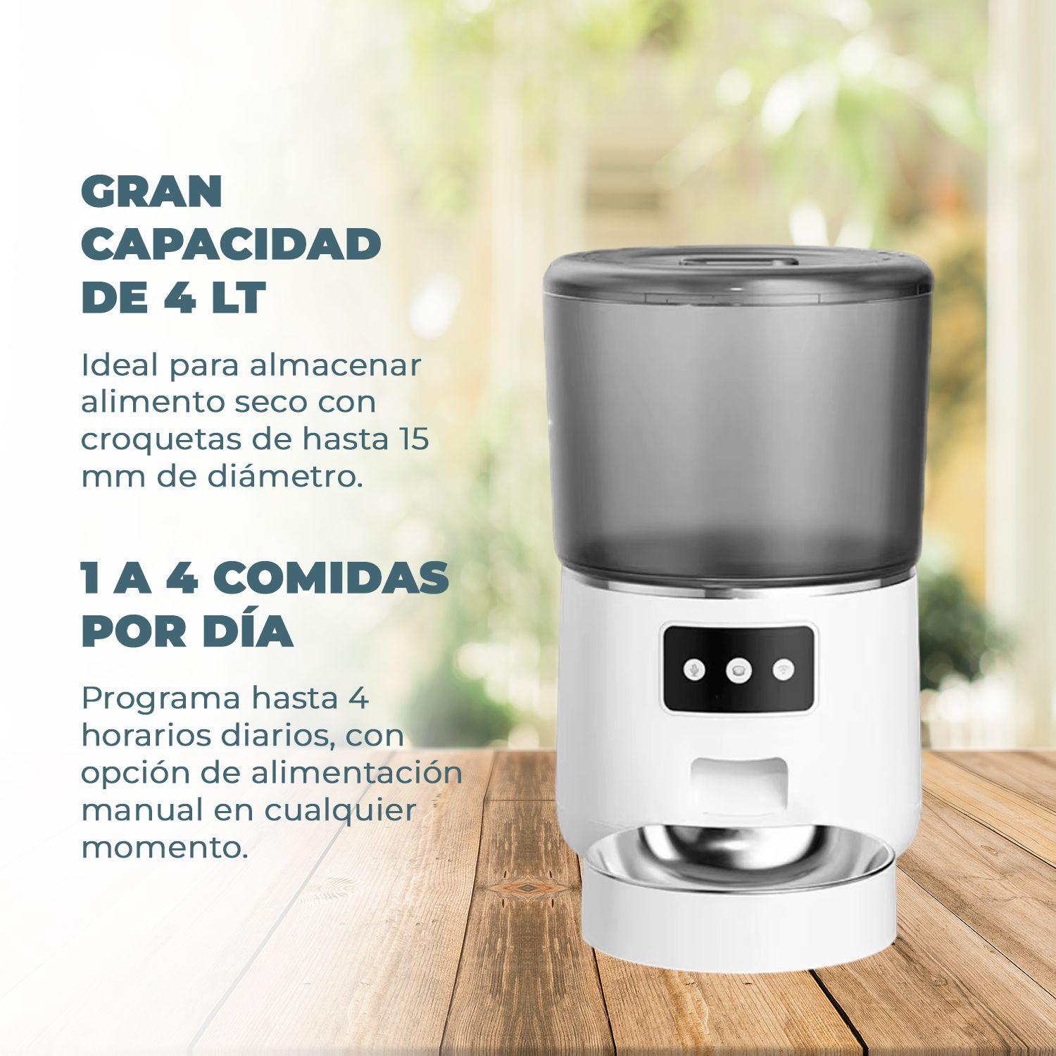 Dispensador Automatico Comida Mascotas 4 lts. Wifi-2