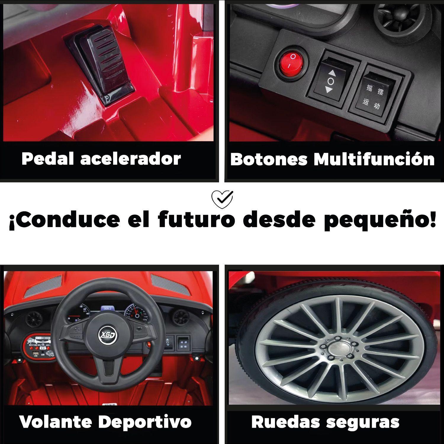 Auto Electrico 2 Asientos Mercedes GLC Control, Luz y Sonido-3