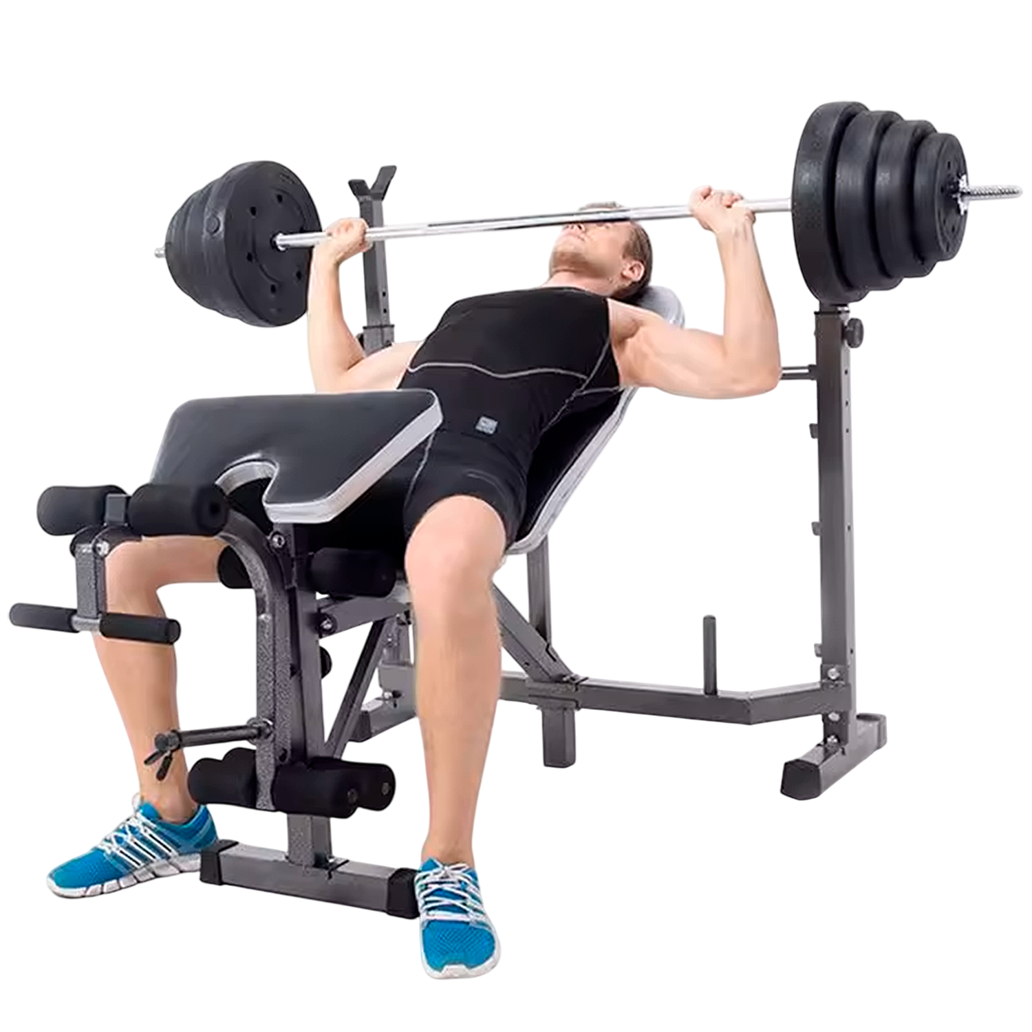 Press Banca Abdominal inclinable  y declinable + Banco Scott-4