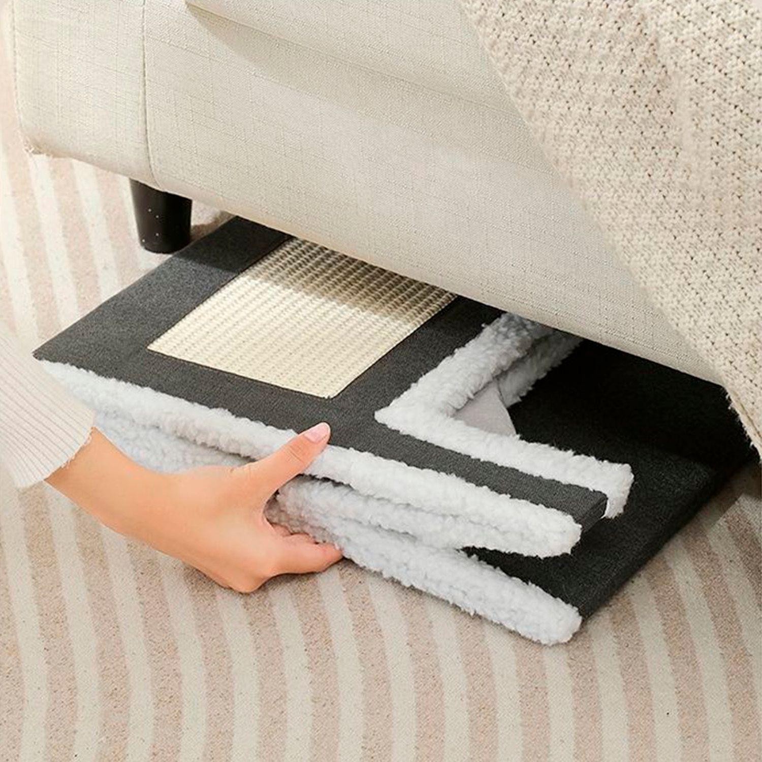 Cama Mascota Soft Confort Con Rascador y Techo-5