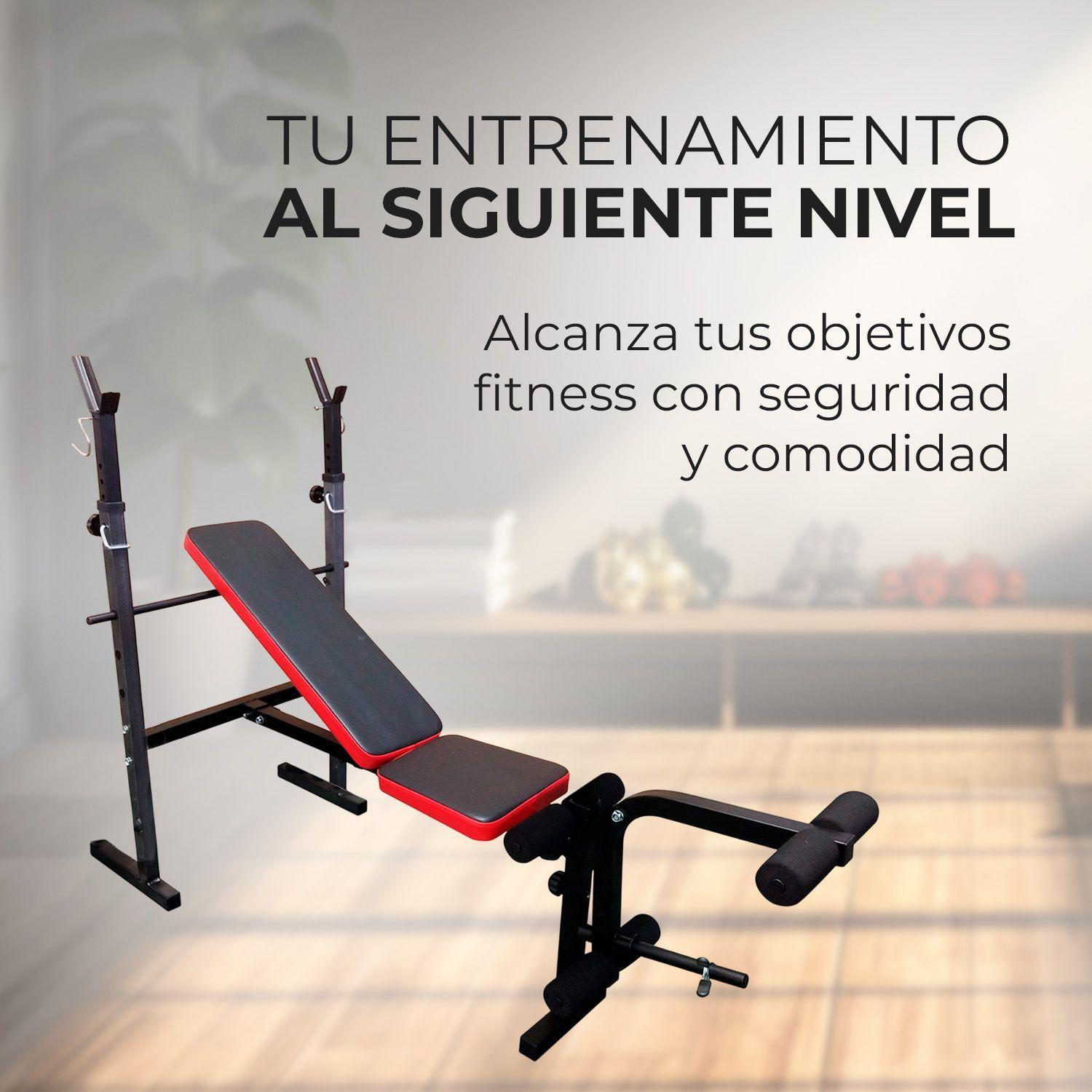 Press Banca Abdominal Multifuncional inclinable  + piernas-3