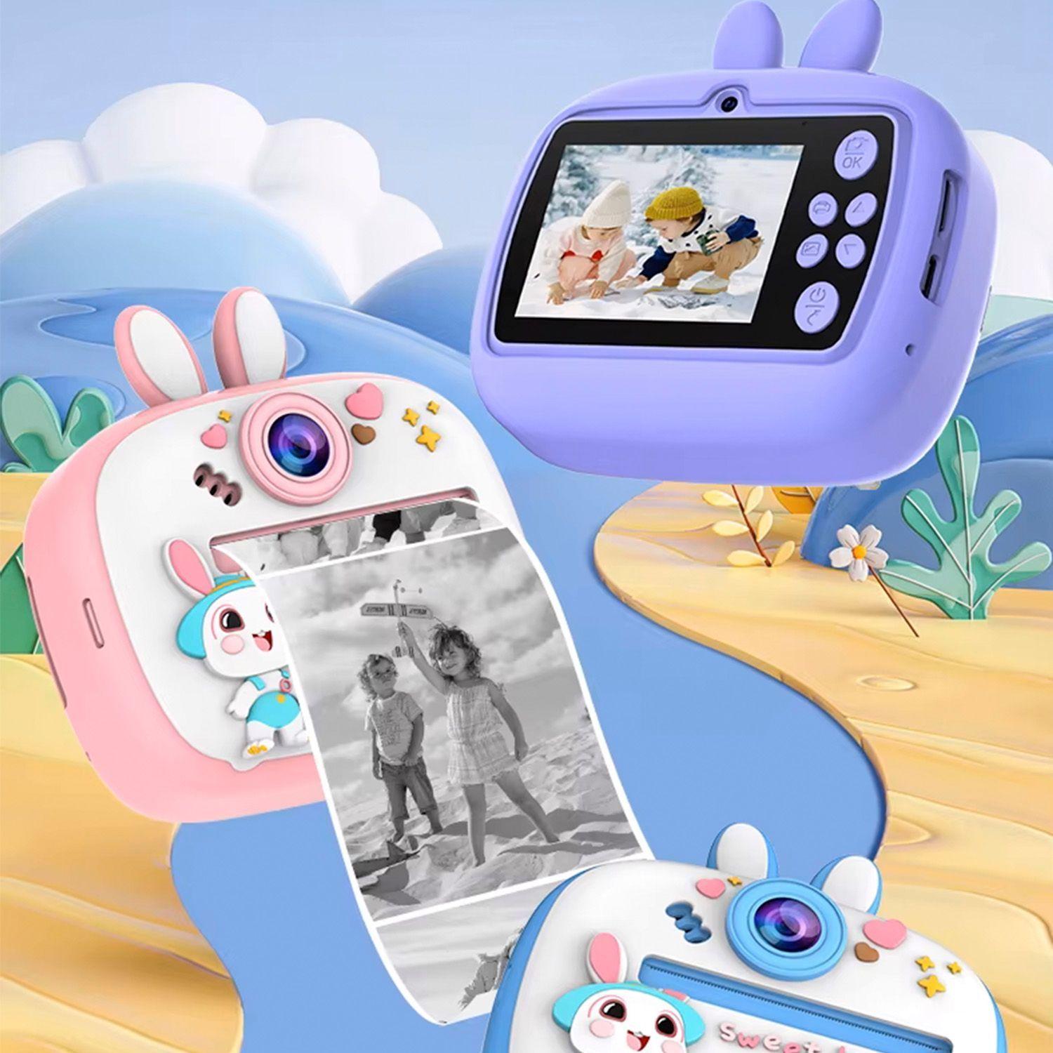 Camara Digital Instantanea Mini Impresora Termica Niños -4