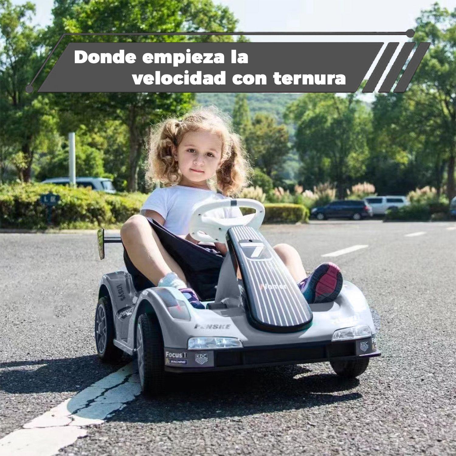 Auto Electrico para Niños Karting  Con Control, Luz y Sonido-2
