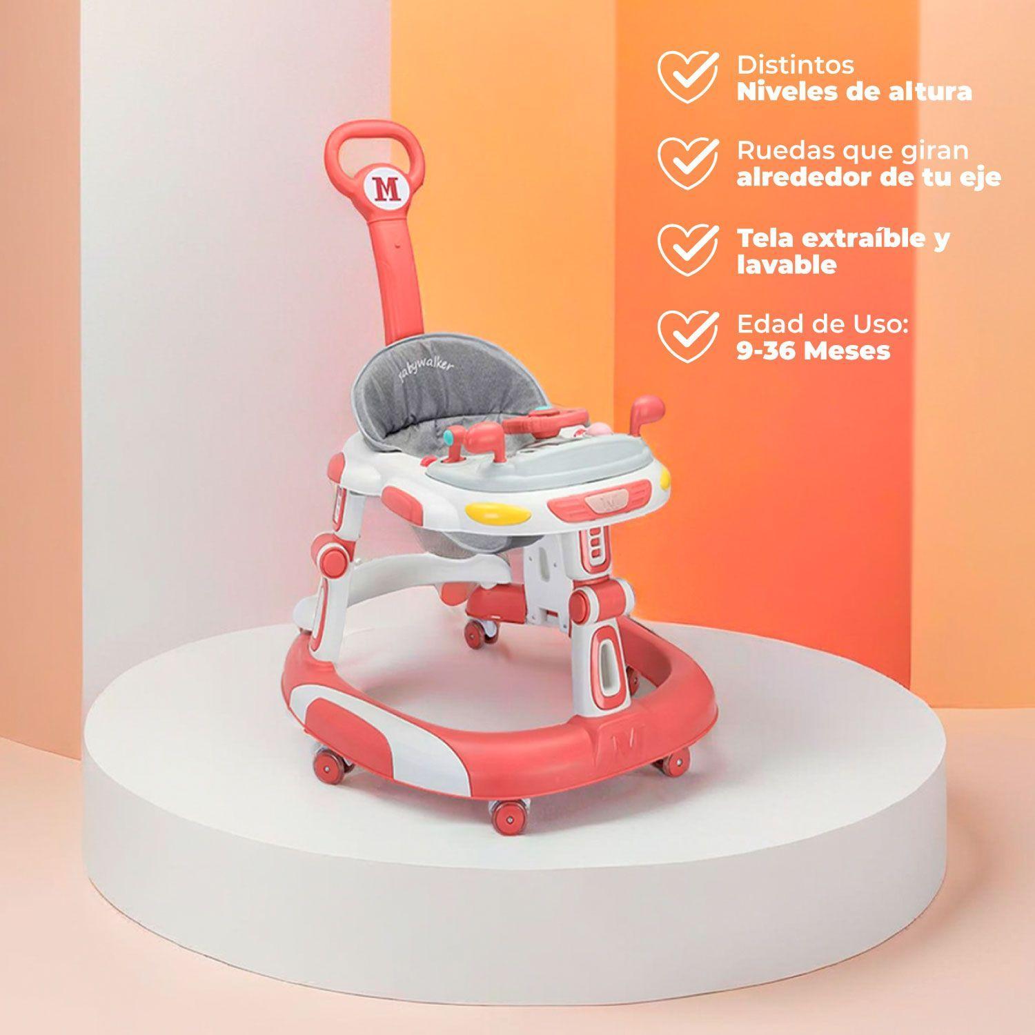Andador Caminadora Bebe Plegable Autito Con Sonido -3