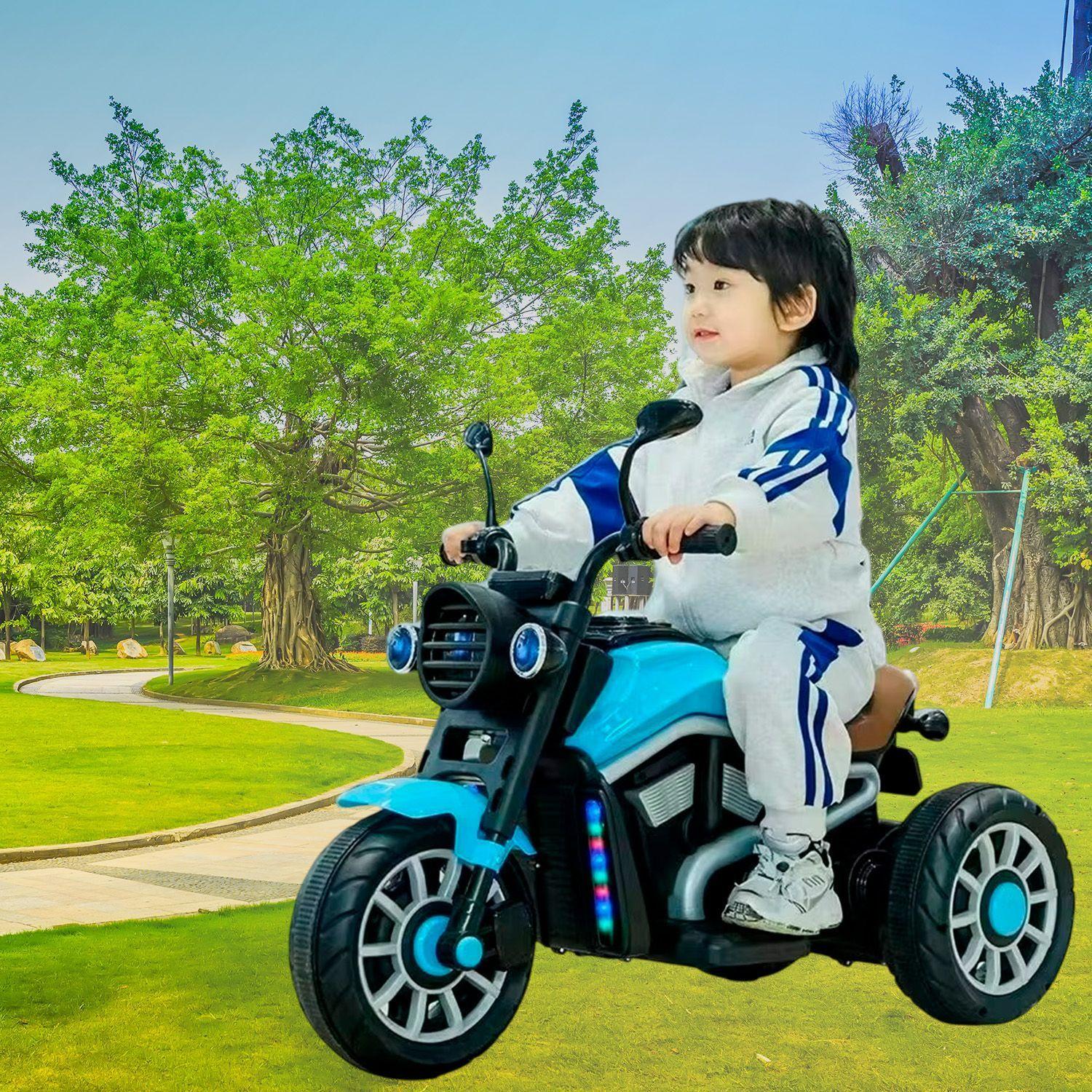 Moto Eléctrica Para Niños Motocicleta Clásica Luz Y Sonidos-2