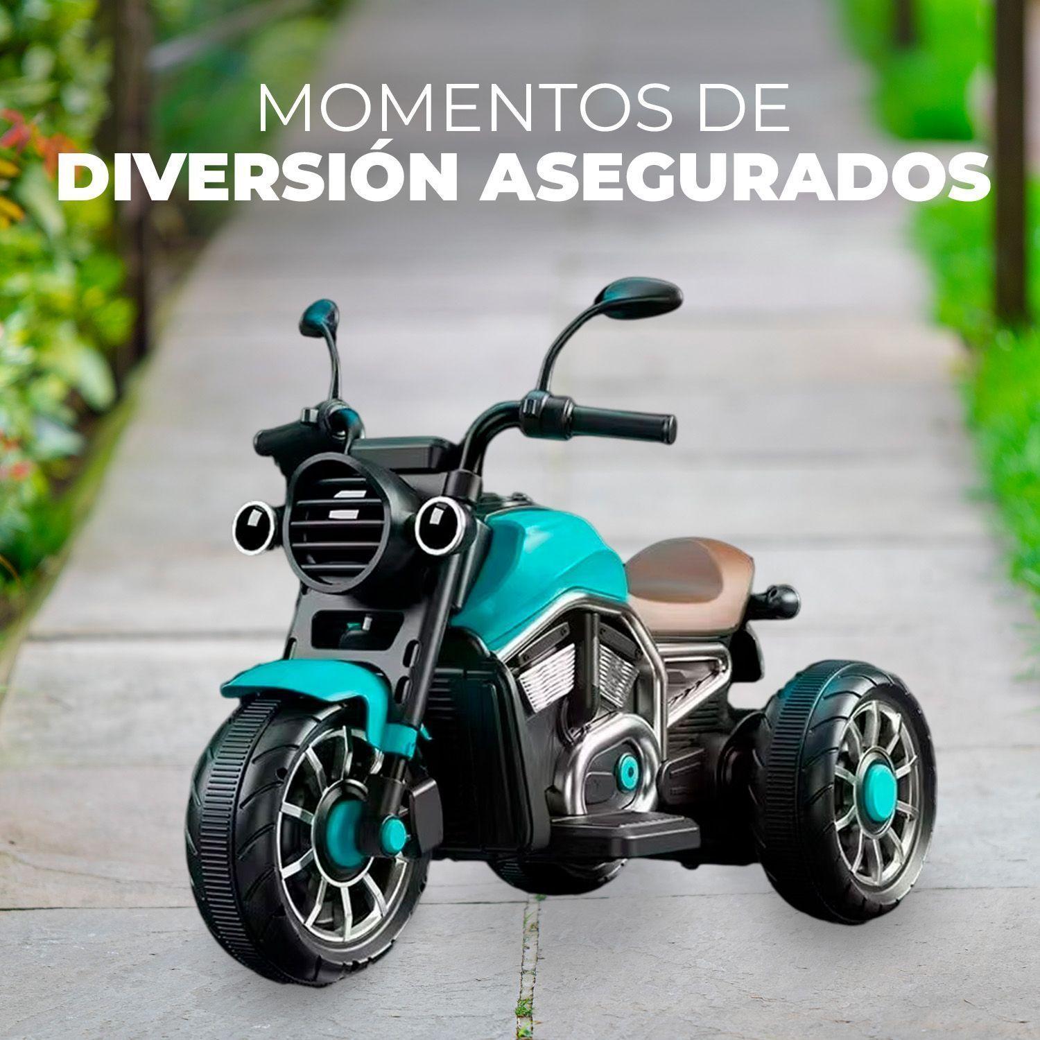 Moto Eléctrica Para Niños Motocicleta Clásica Luz Y Sonidos-4