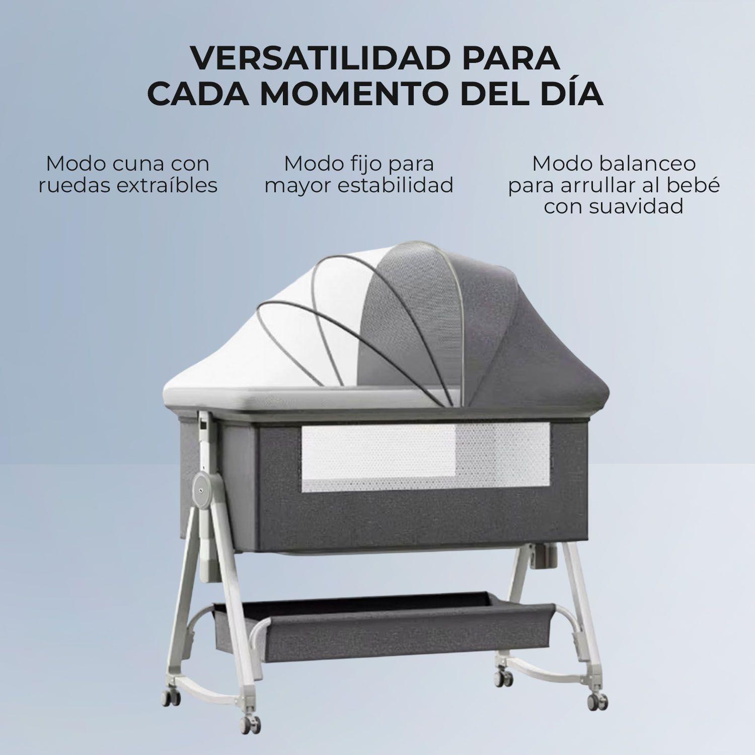 Cuna Colecho Moises Bebe Mecedora 4 Alturas Safe&soft-2
