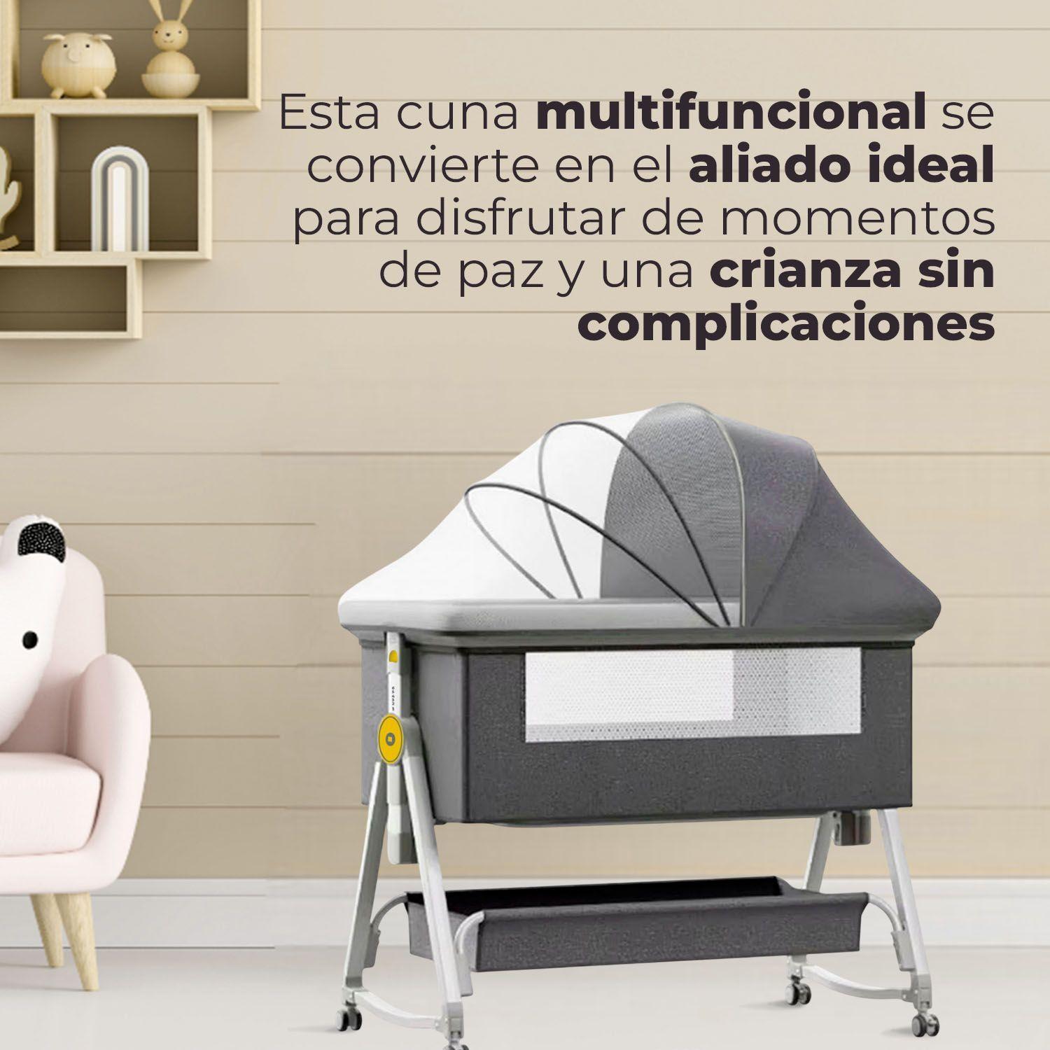 Cuna Colecho Moises Bebe Mecedora 2 en 1 Soft&Safe -3