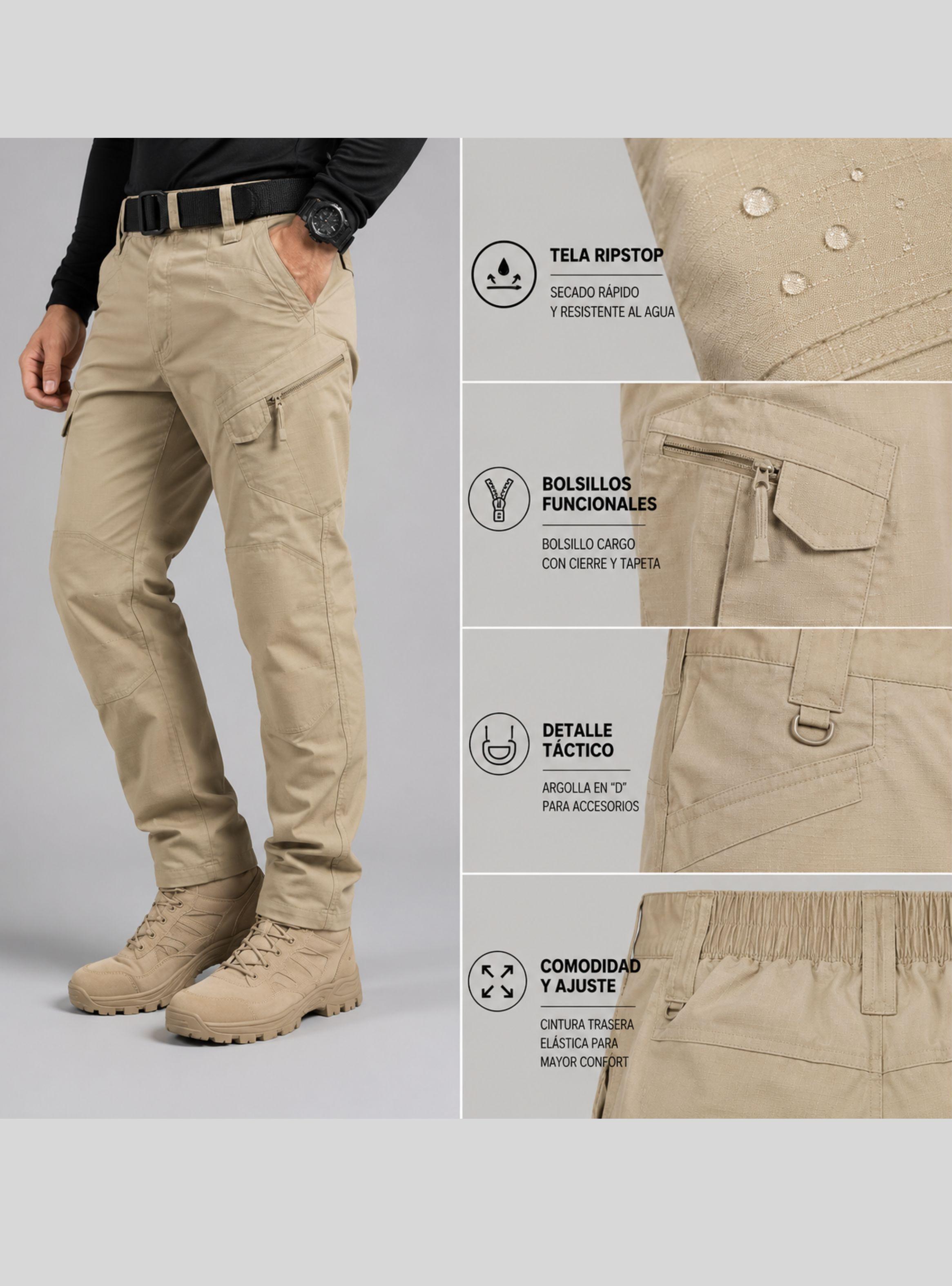 Pantalón Táctico Outdoor Tela Ripstop-4