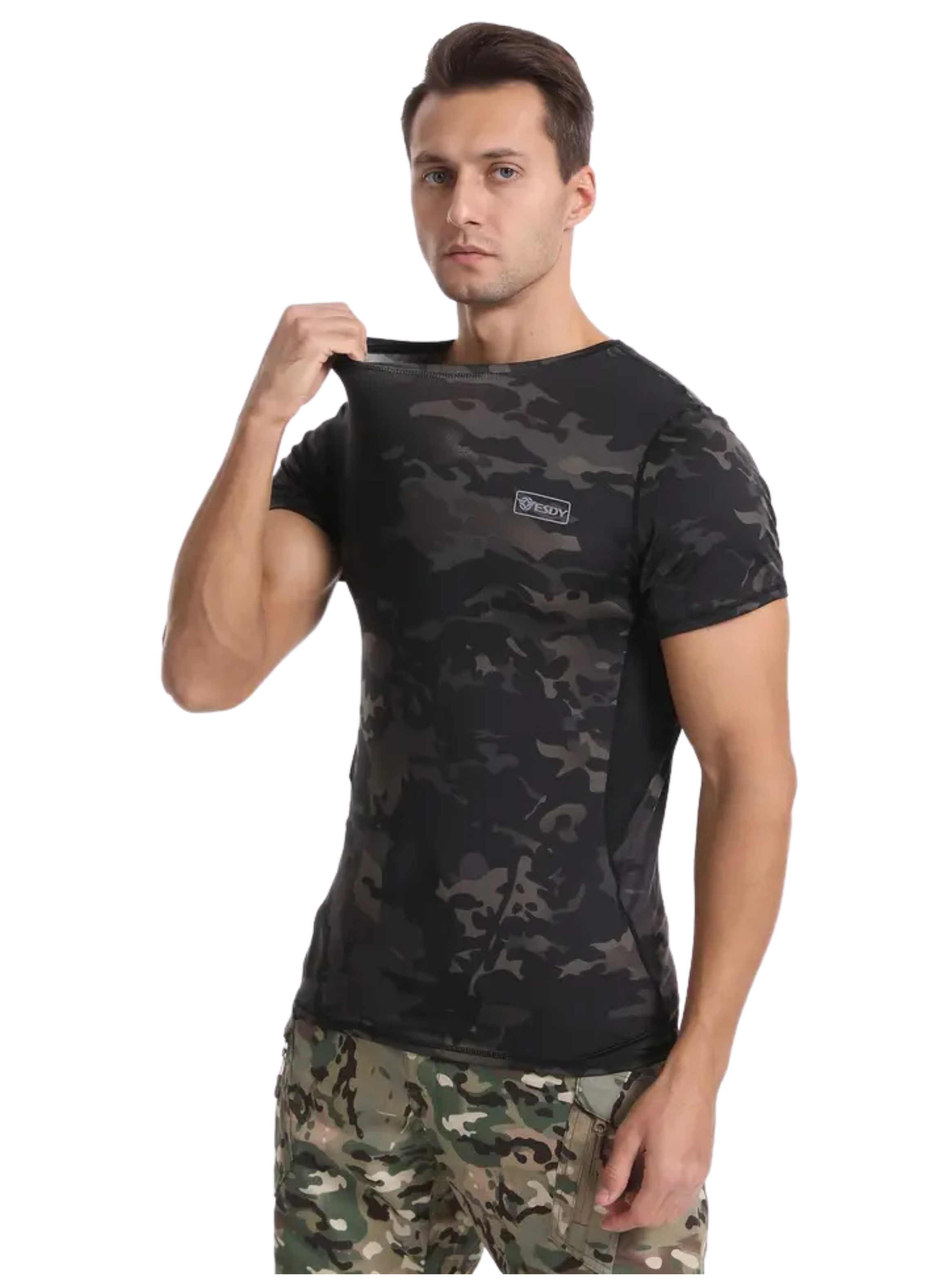 Polera Tactica Spandex - Multicam Black-2