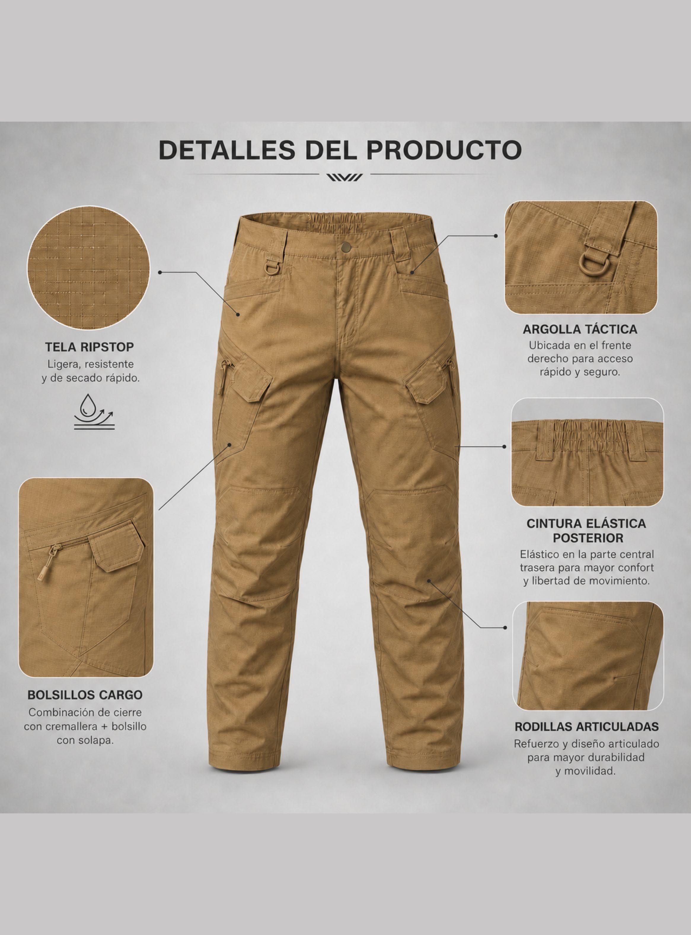 Pantalón Táctico Outdoor Tela Ripstop-5