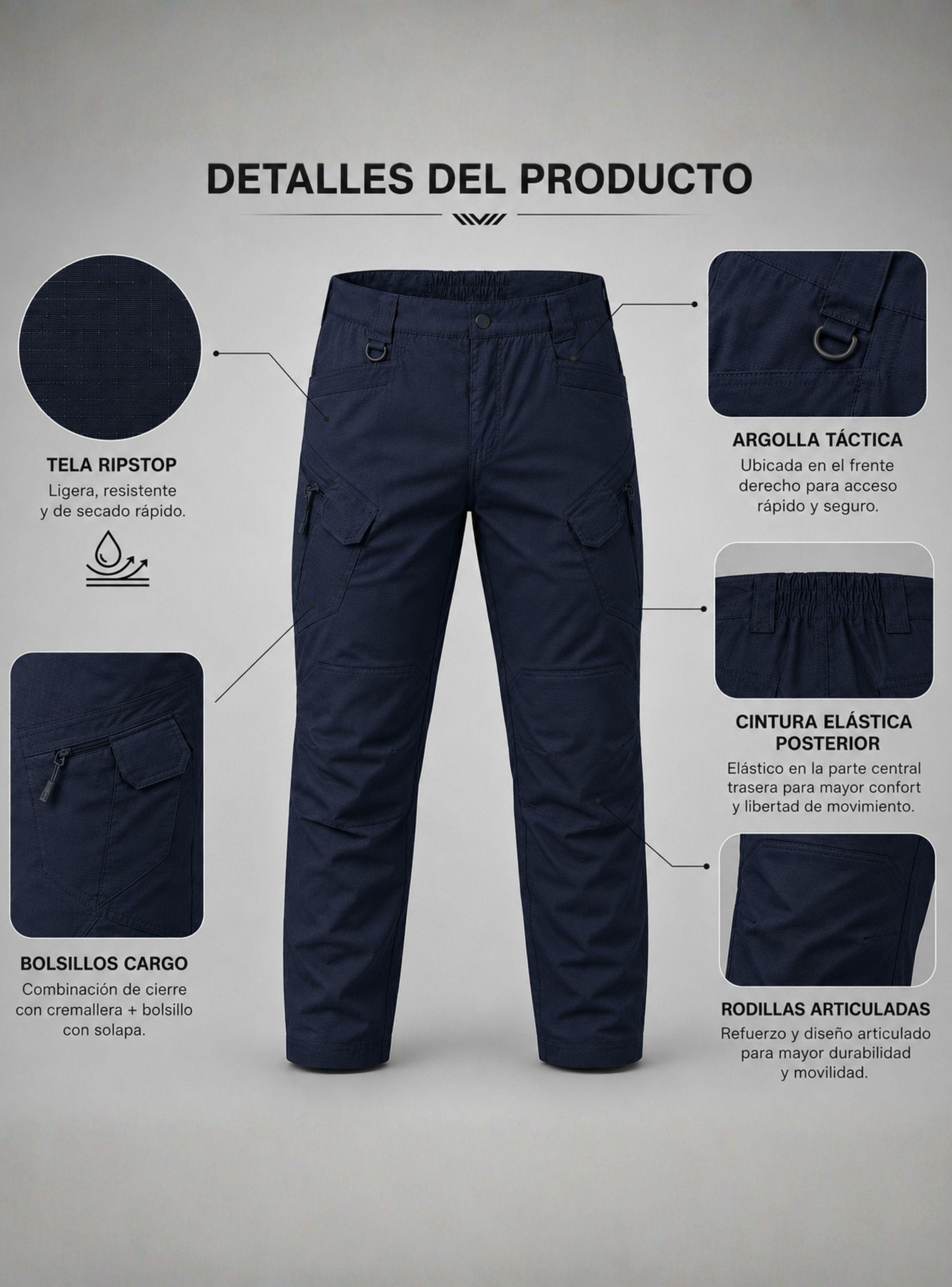 Pantalón Táctico Outdoor Tela Ripstop-5
