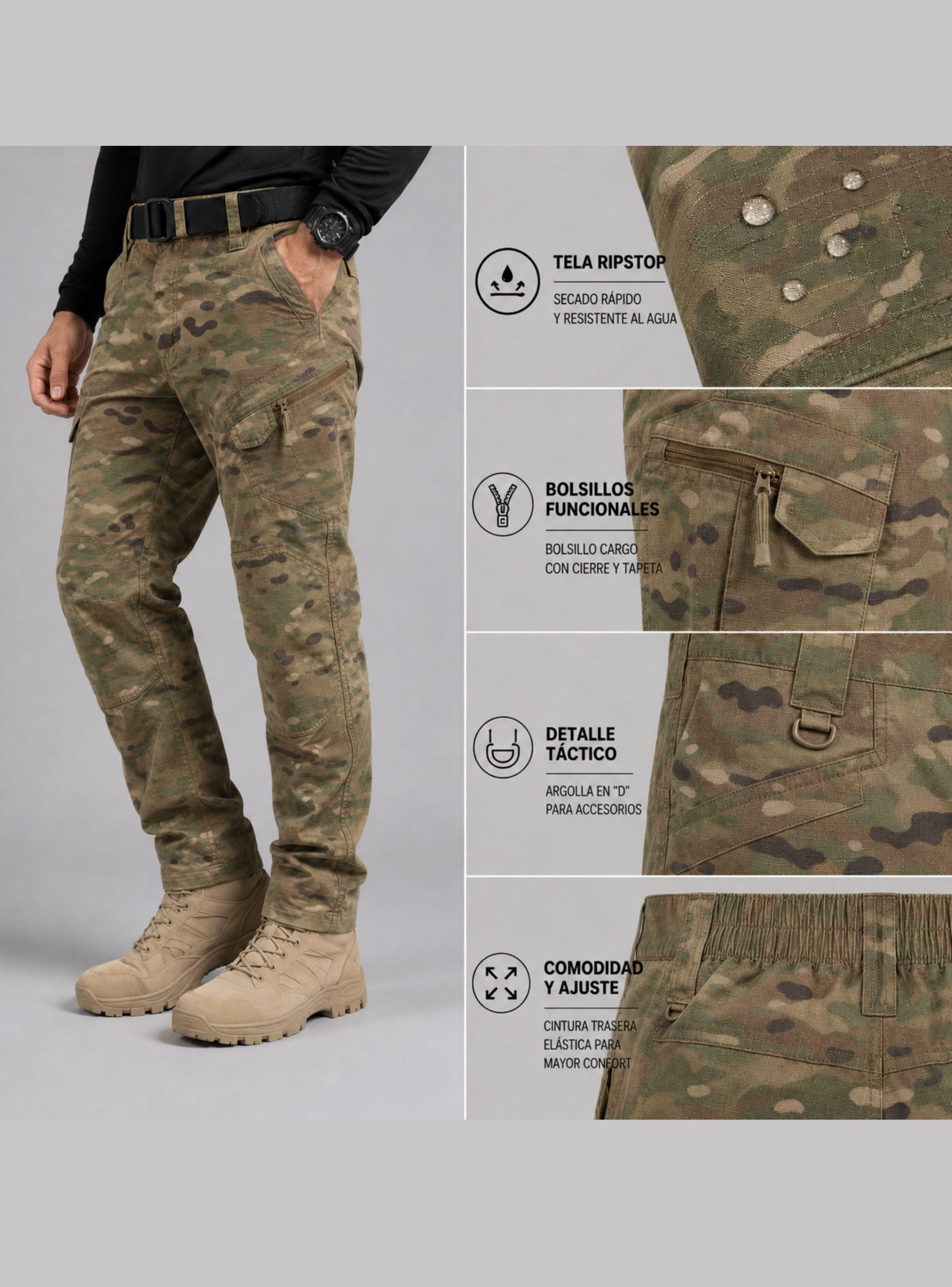 Pantalón Táctico  Outdoor Antidesgarro-3