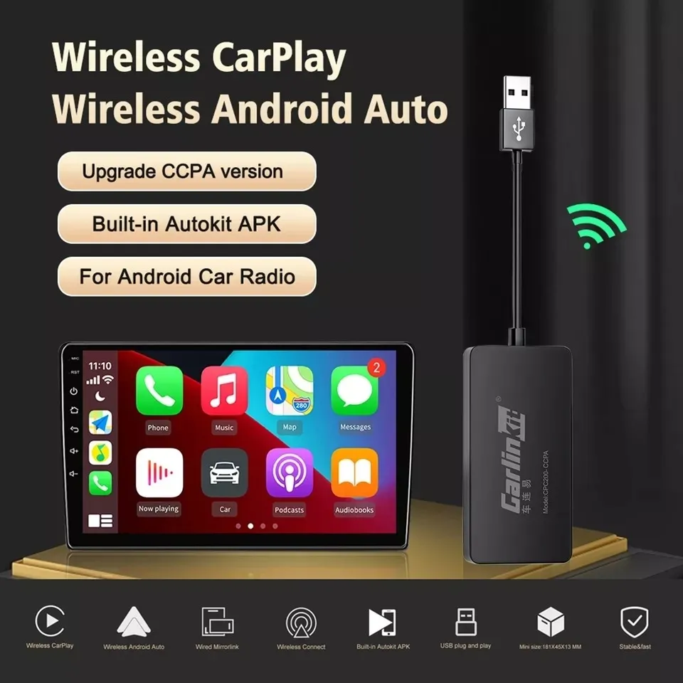 Carlinkit Inalambrico Apple Carplay Android Auto-3